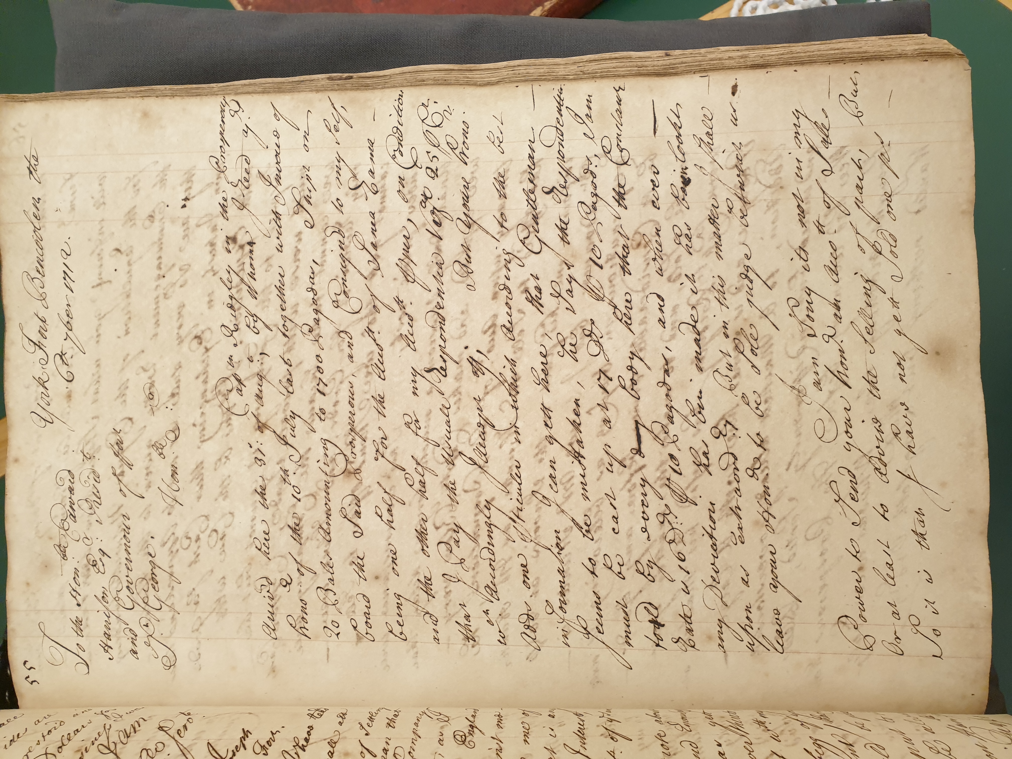 Image #1 of letter: Joseph Collet to Edward Harrison, 6 October 1712