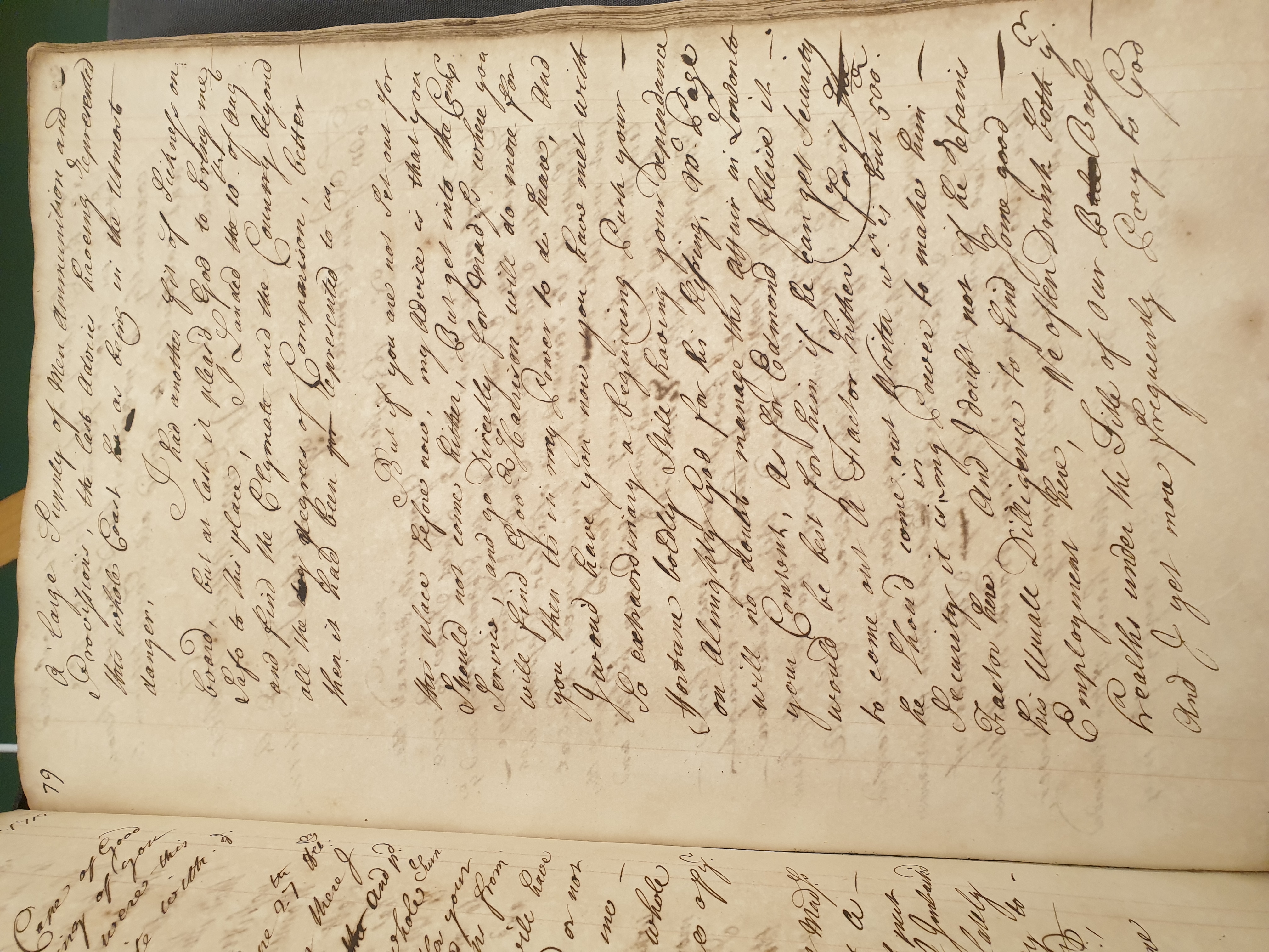 Image #2 of letter: Joseph Collet to his son, 24 September 1714