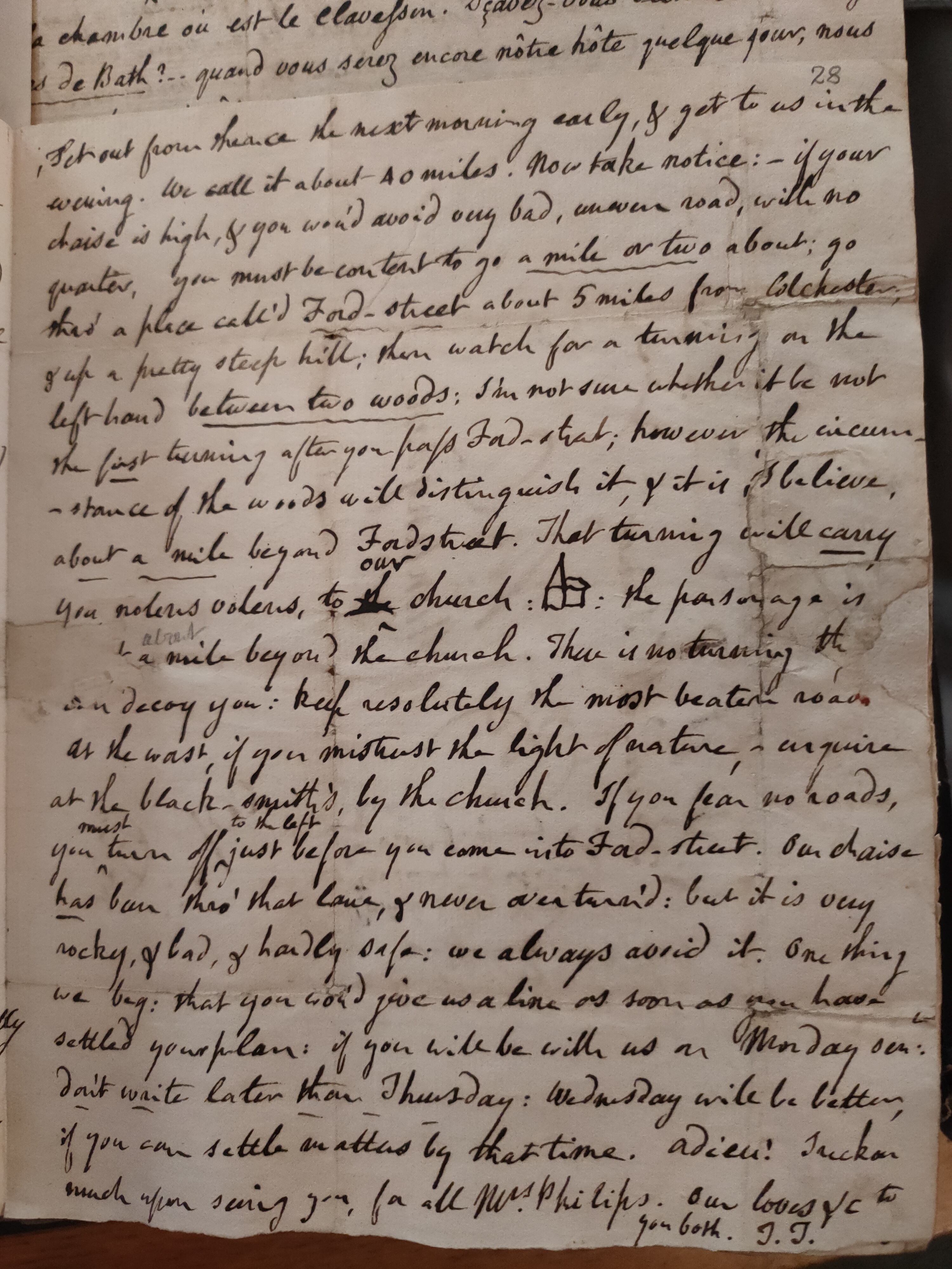 Image #3 of letter: Thomas Twining to Revd Mr Charles Jenner, 22 September 1764
