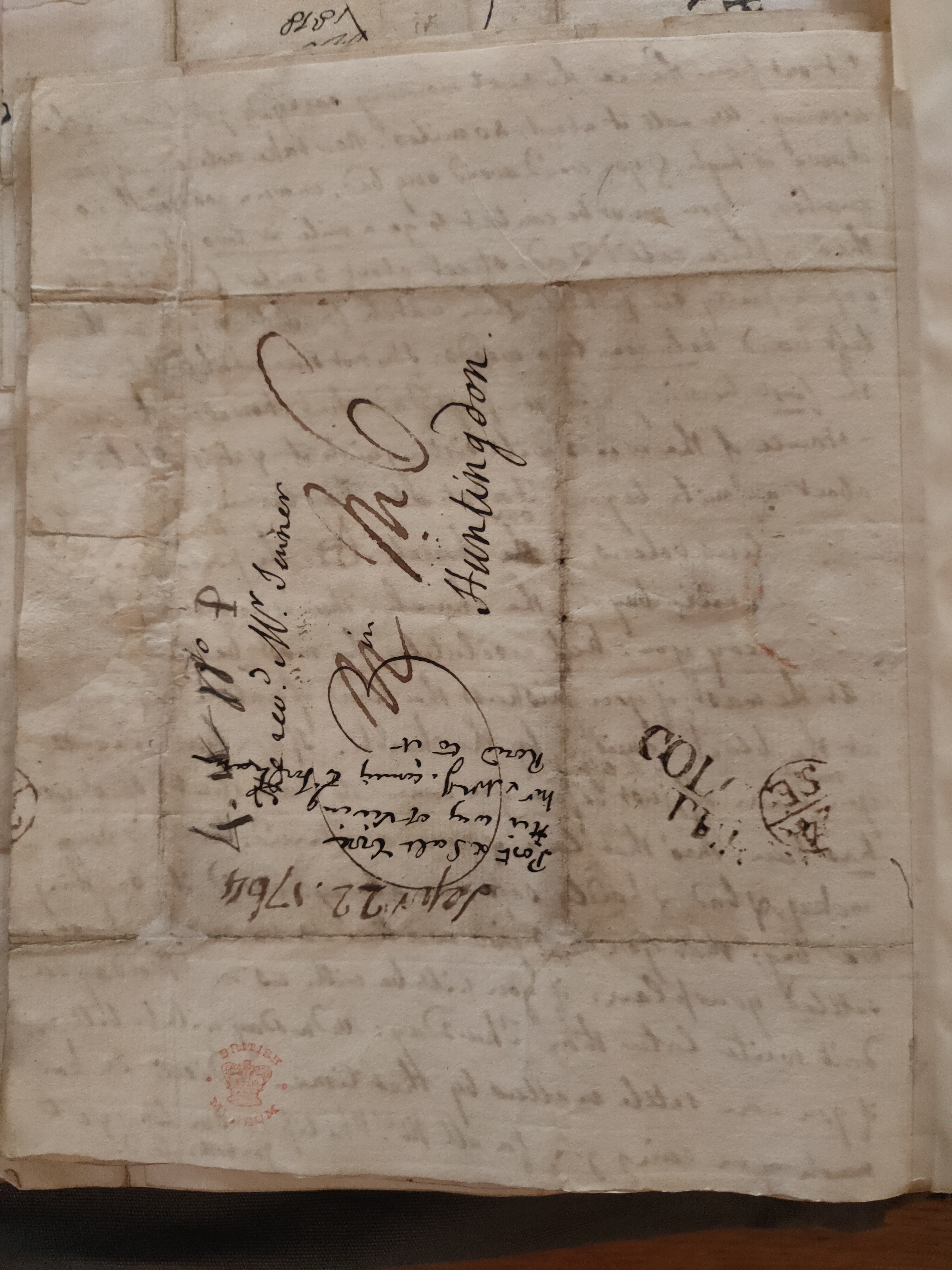 Image #4 of letter: Thomas Twining to Revd Mr Charles Jenner, 22 September 1764