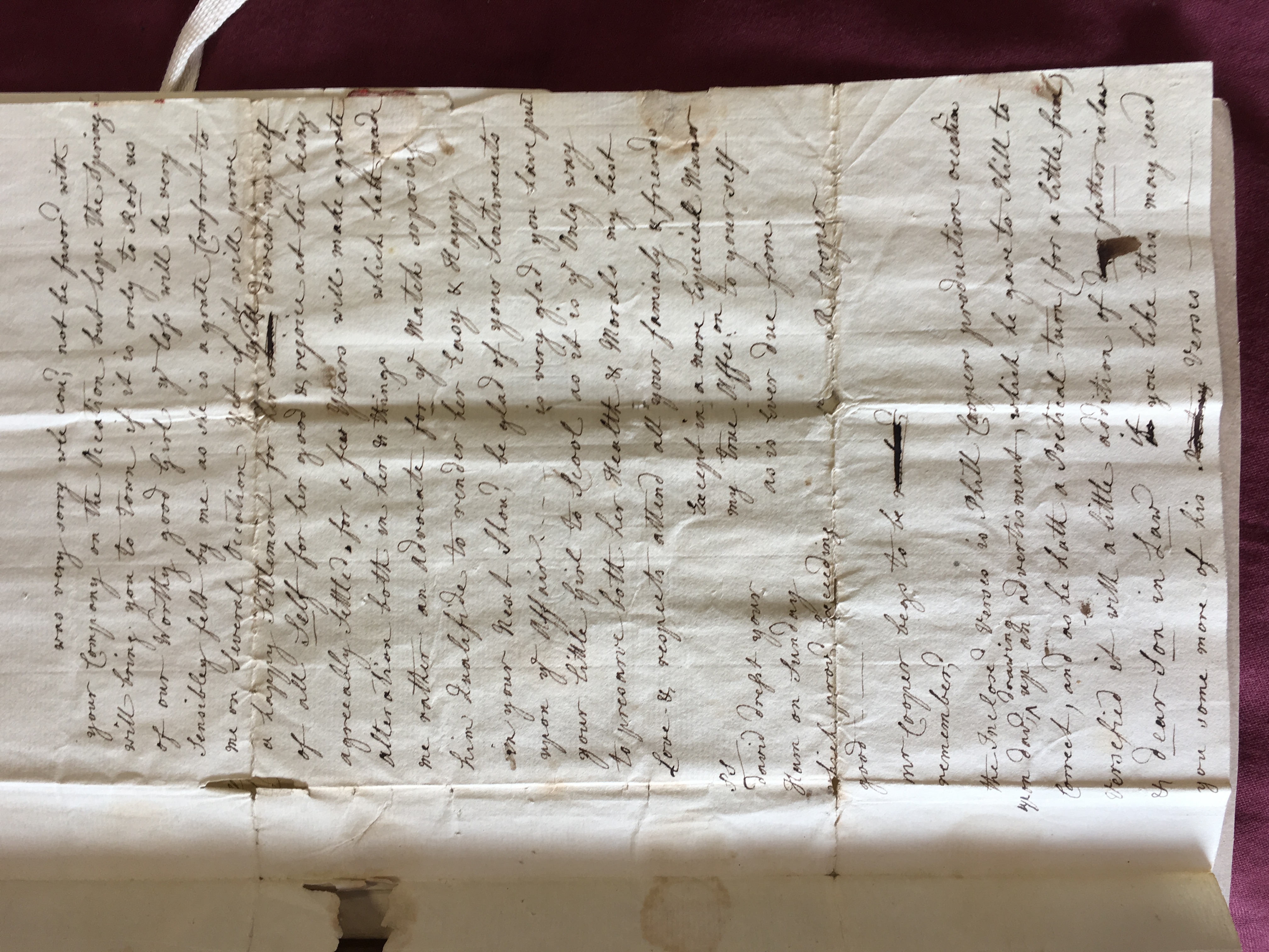 Image #2 of letter: Rebecca Cooper to Catherine Elliott, 18 November 1777