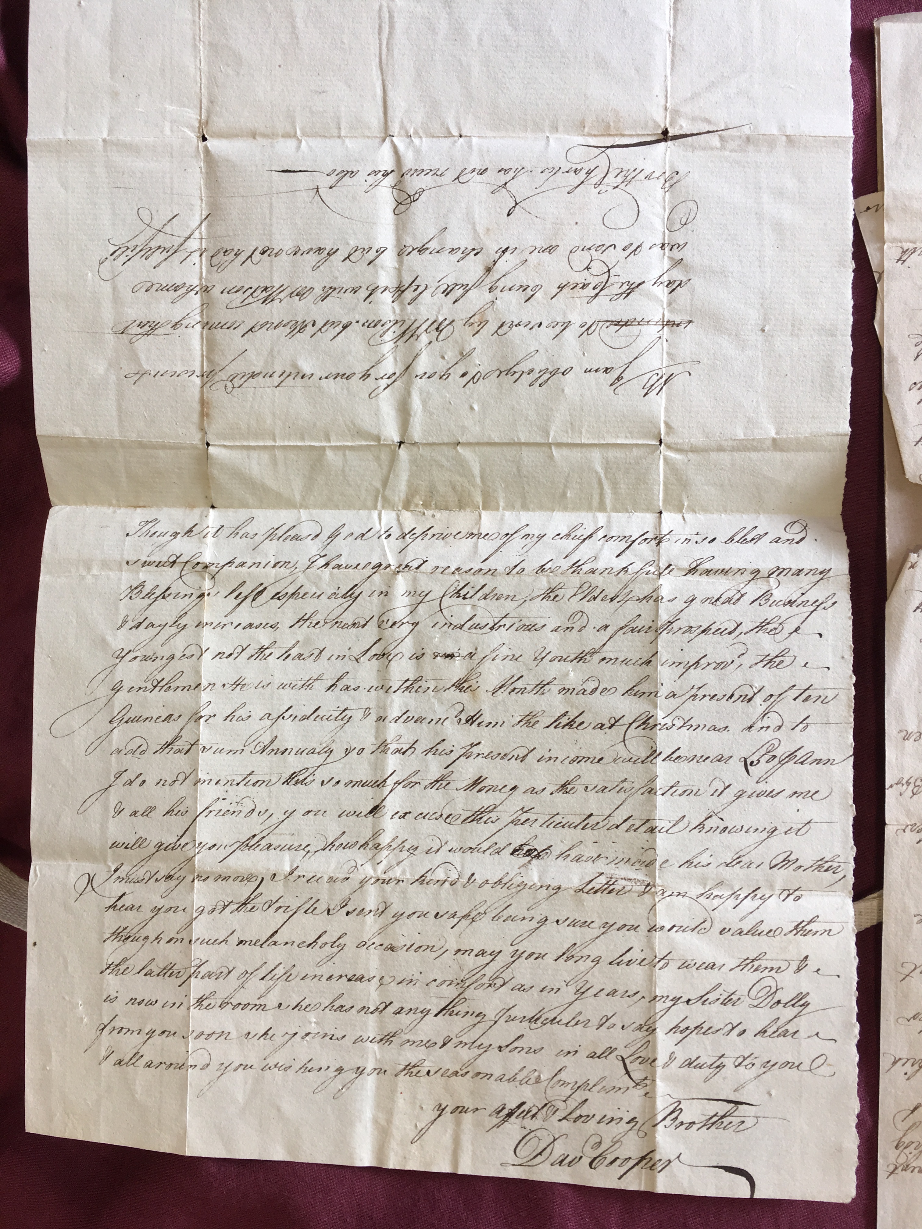 Image #2 of letter: David Cooper to Catherine Elliott, 23 December 1778