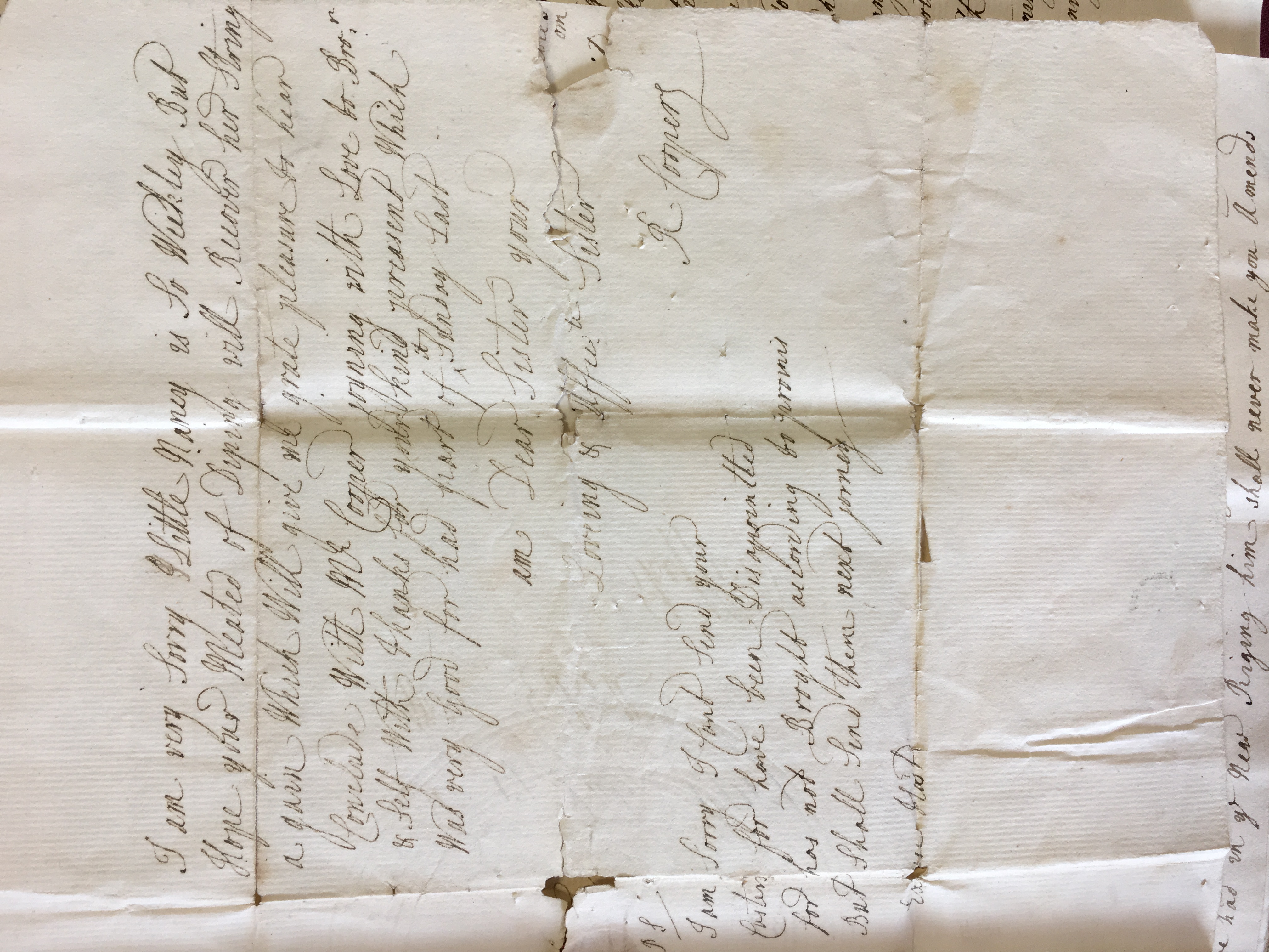 Image #2 of letter: Rebecca Cooper to Catherine Elliott, 7 July 1747
