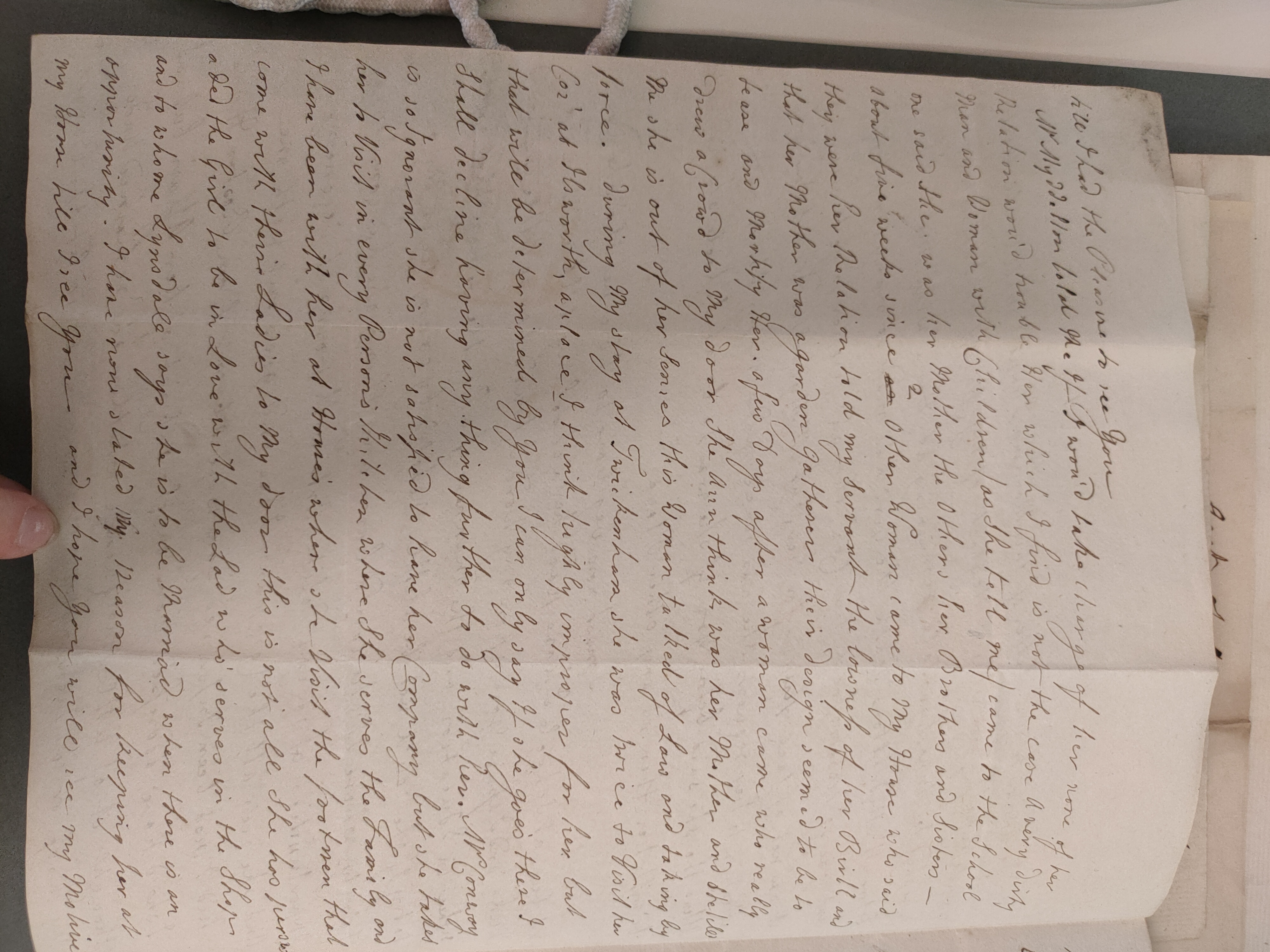 Image #2 of letter: Elizabeth Lister to James Clitherow Esq,  3 October 1798
