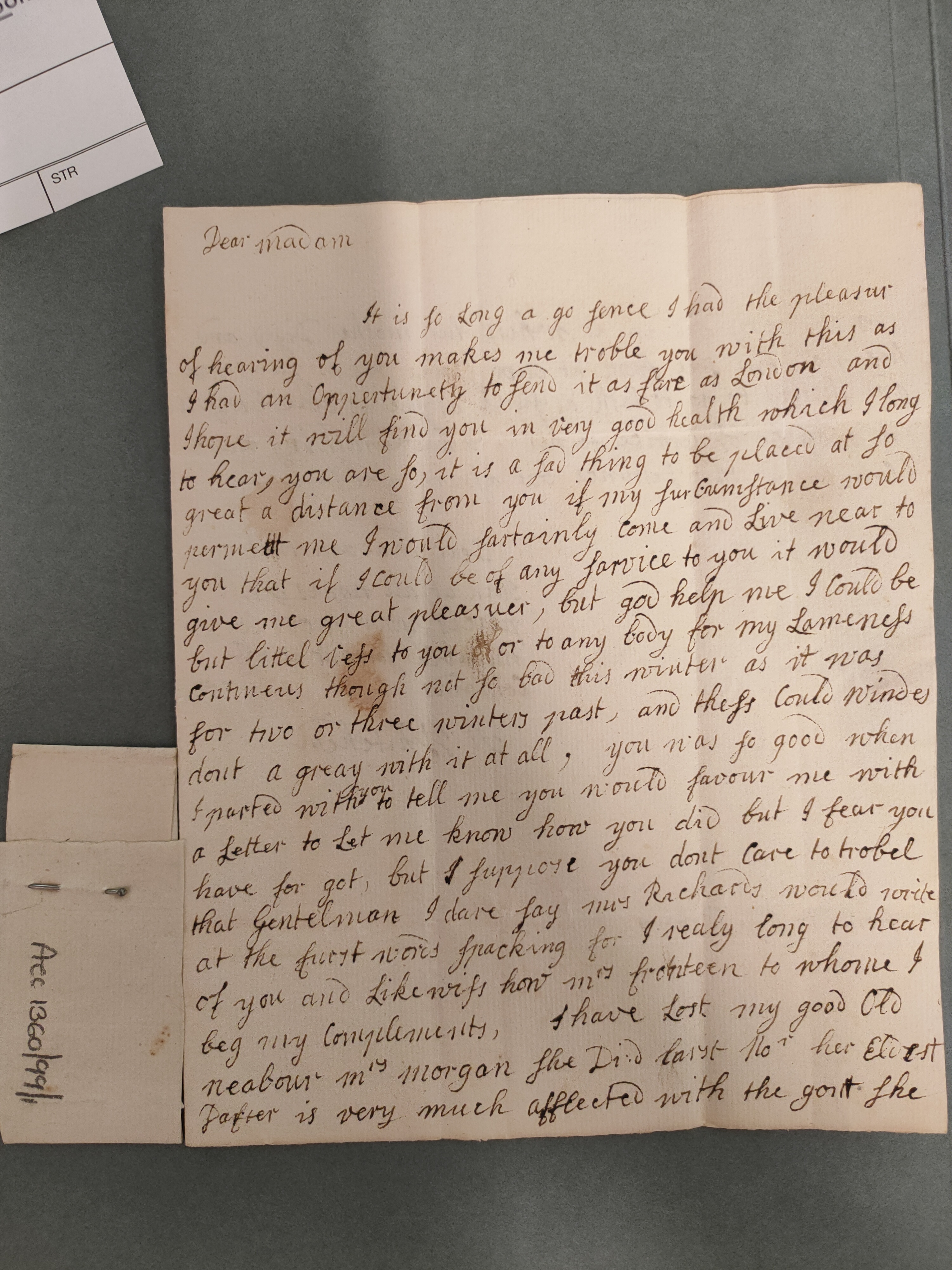 Image #1 of letter: Ann Whitehead to Martha Heddin, 17 April 1777