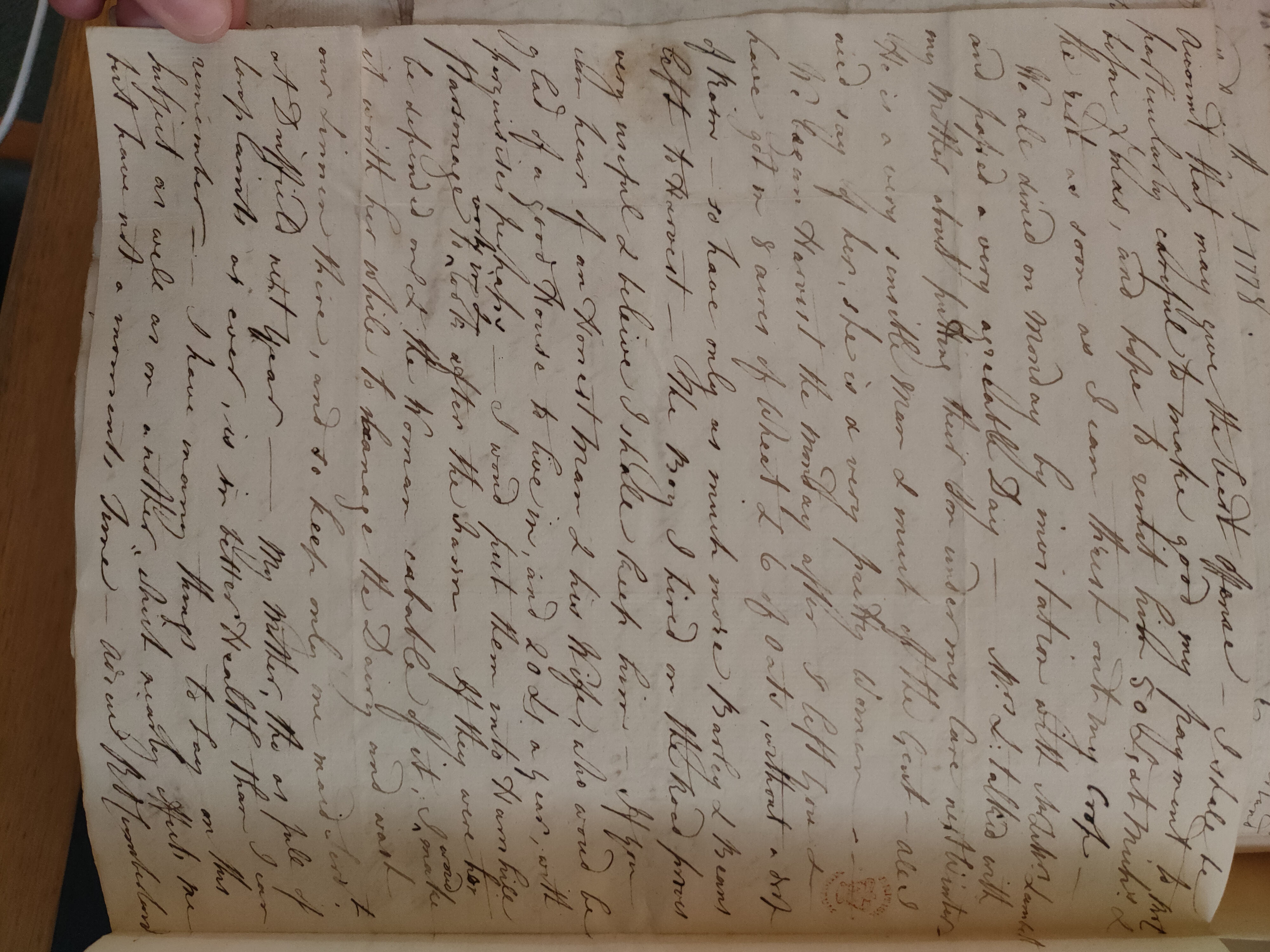 Image #2 of letter: Revd Richard Cumberland to George Cumberland, 27 August 1778