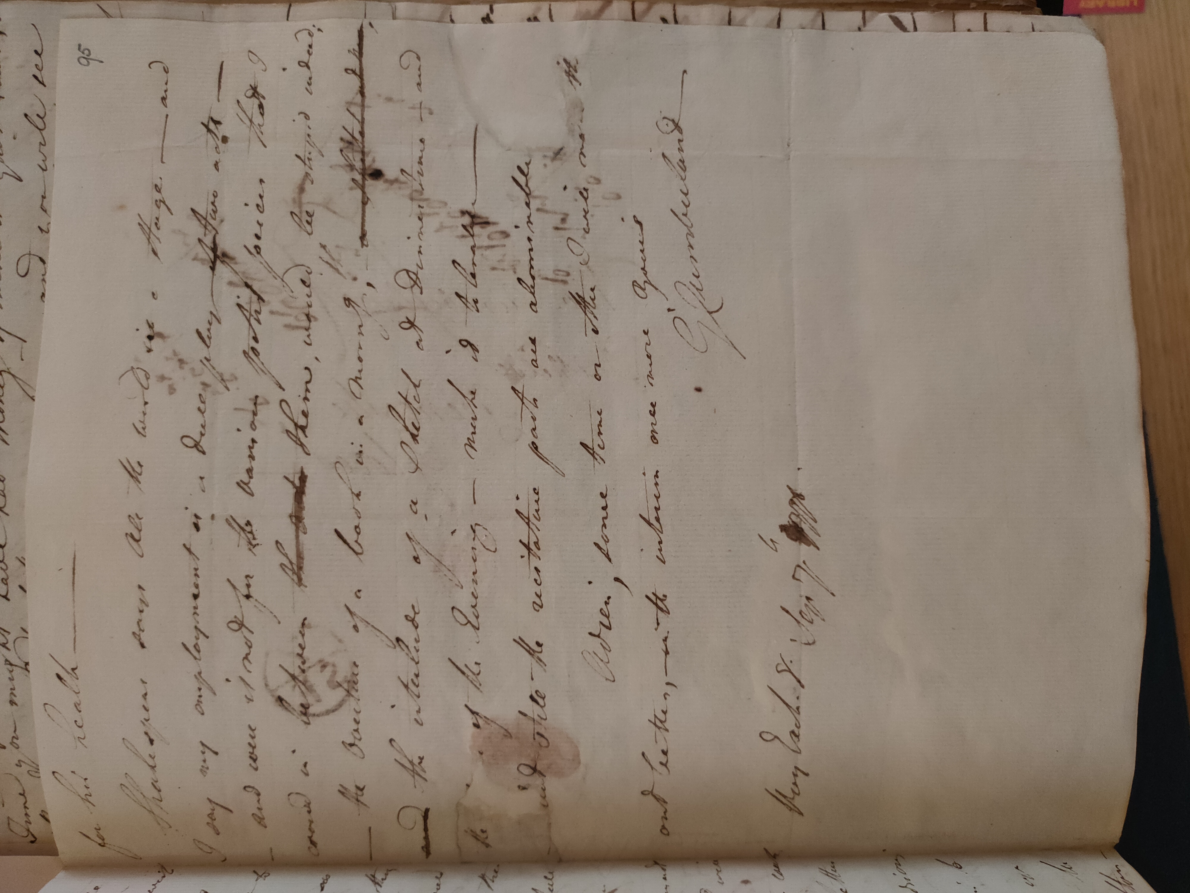 Image #3 of letter: George Cumberland to Revd Richard Cumberland, 3 September 1778