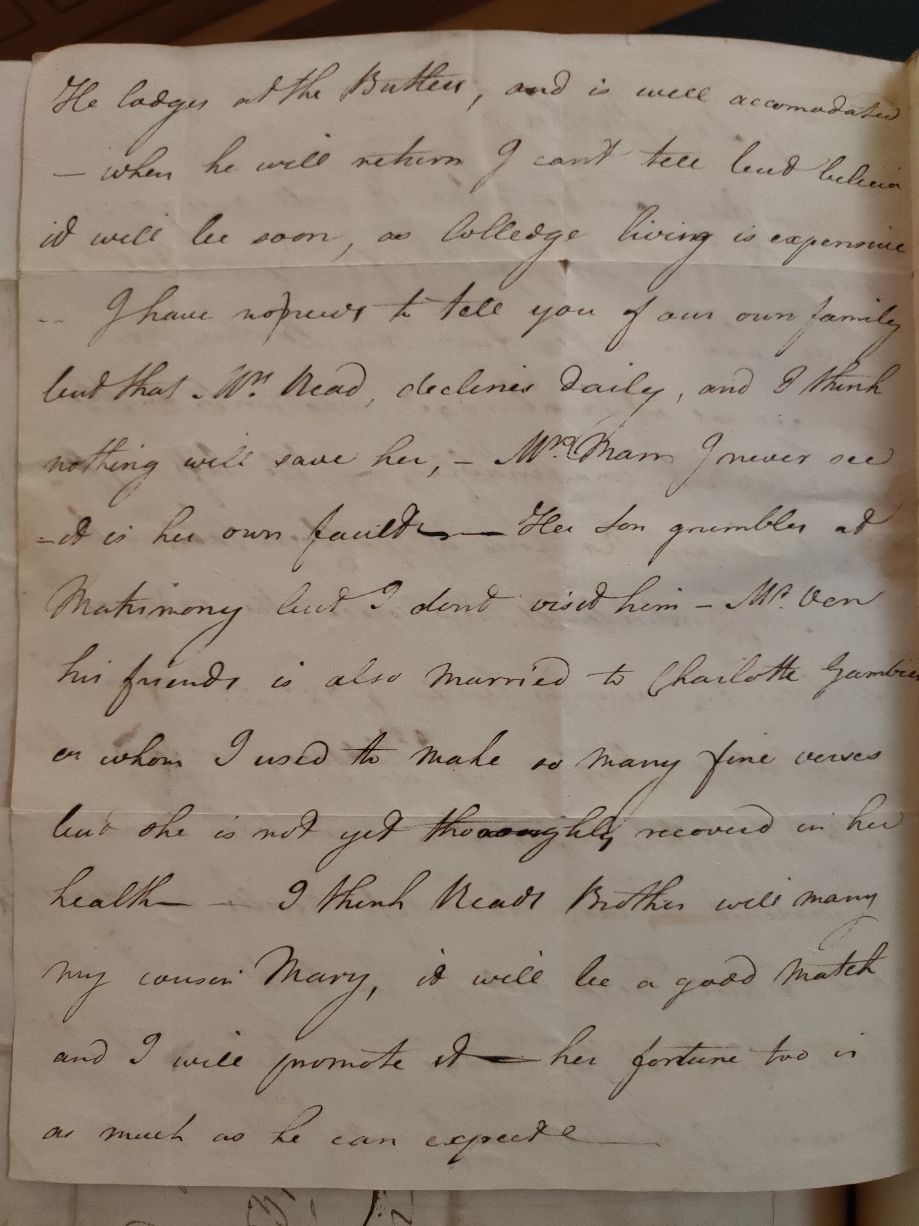 Image #2 of letter: George Cumberland to Elizabeth Cumberland, February 1780