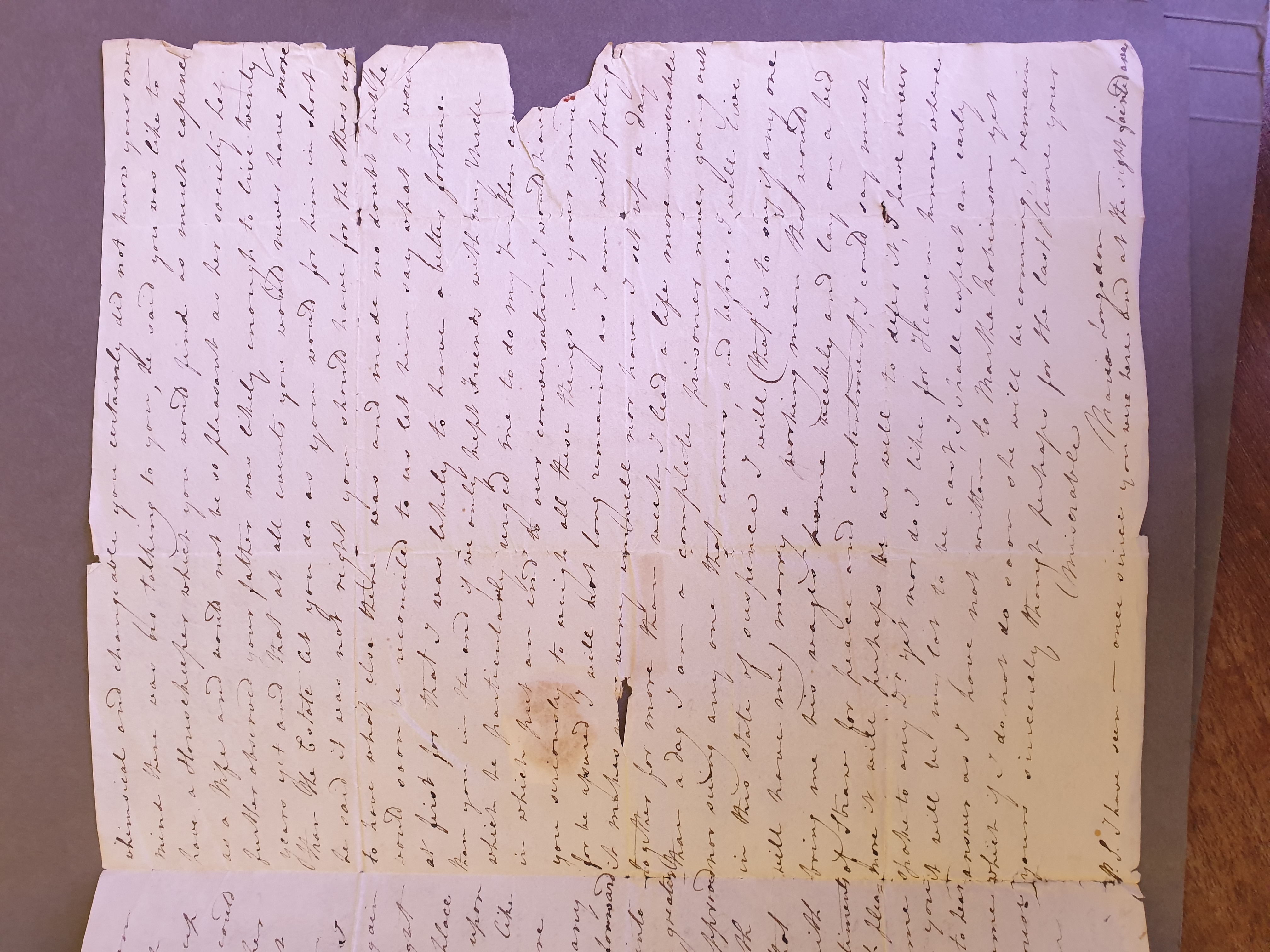 Image #3 of letter: Maria Longsdon to James Longsdon (jnr), 18 May 1814