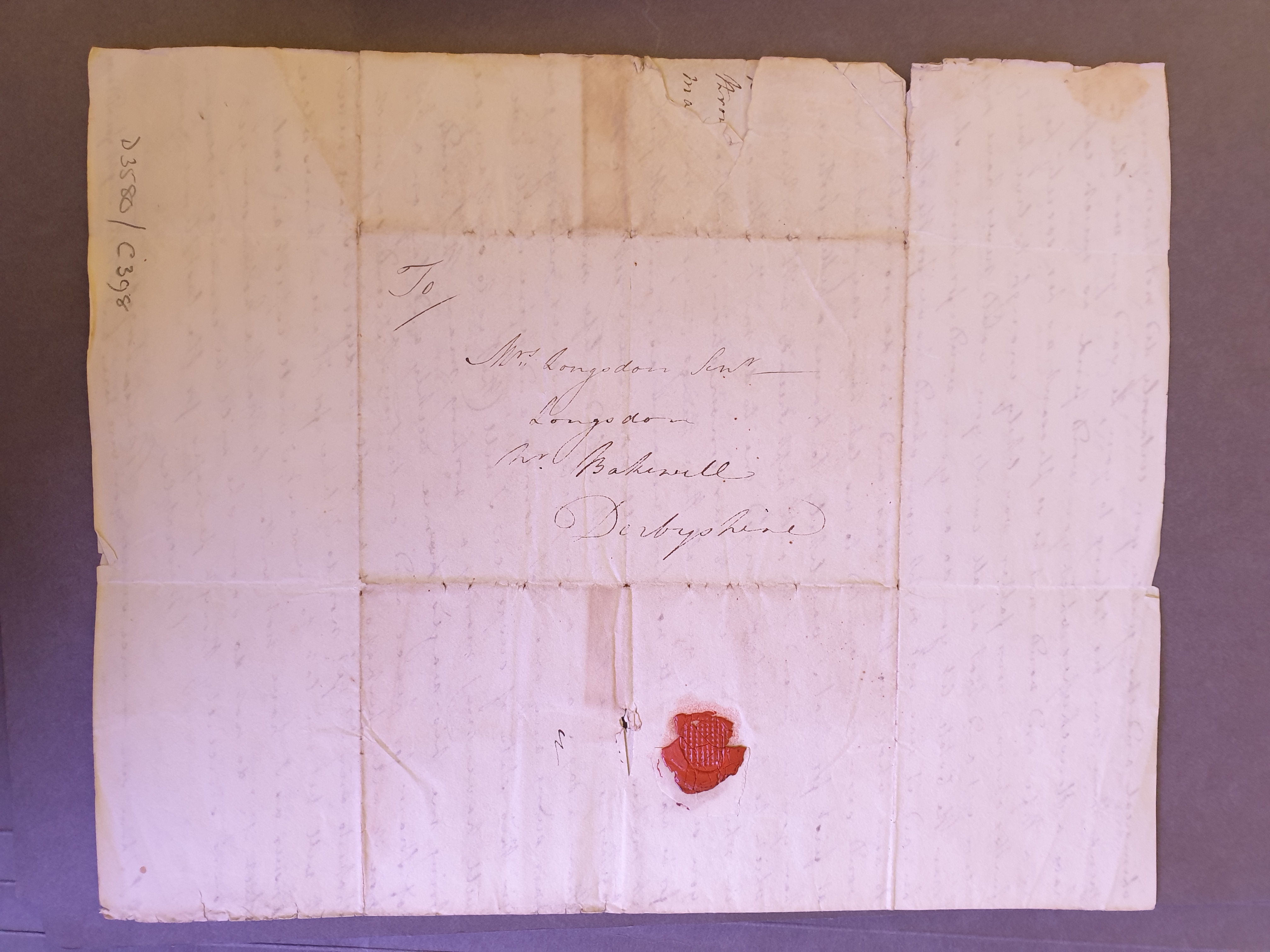 Image #4 of letter: Maria Longsdon to James Longsdon (jnr), 18 May 1814