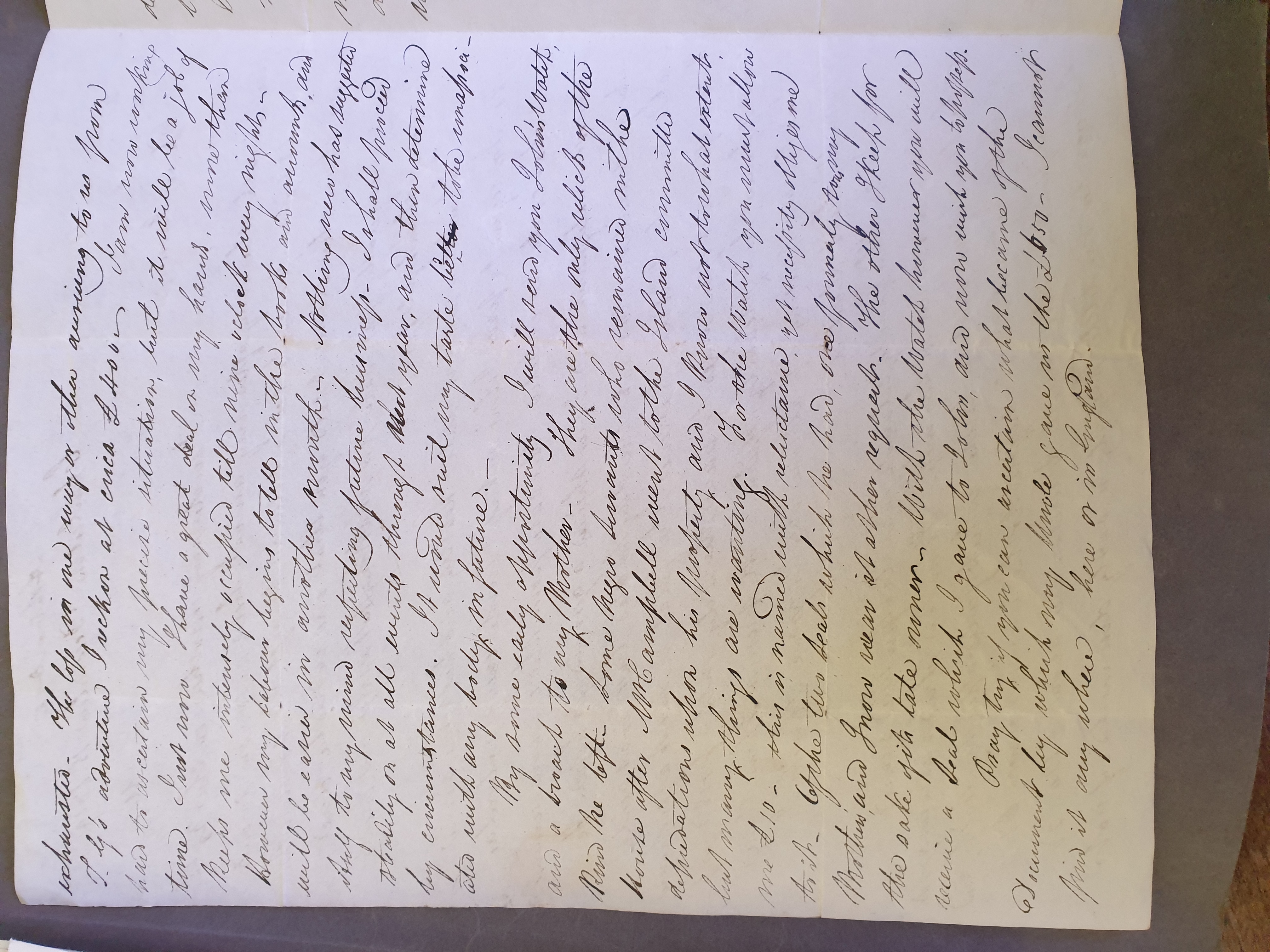 Image #2 of letter: William Longsdon to James Longsdon (jnr), 15 December 1819