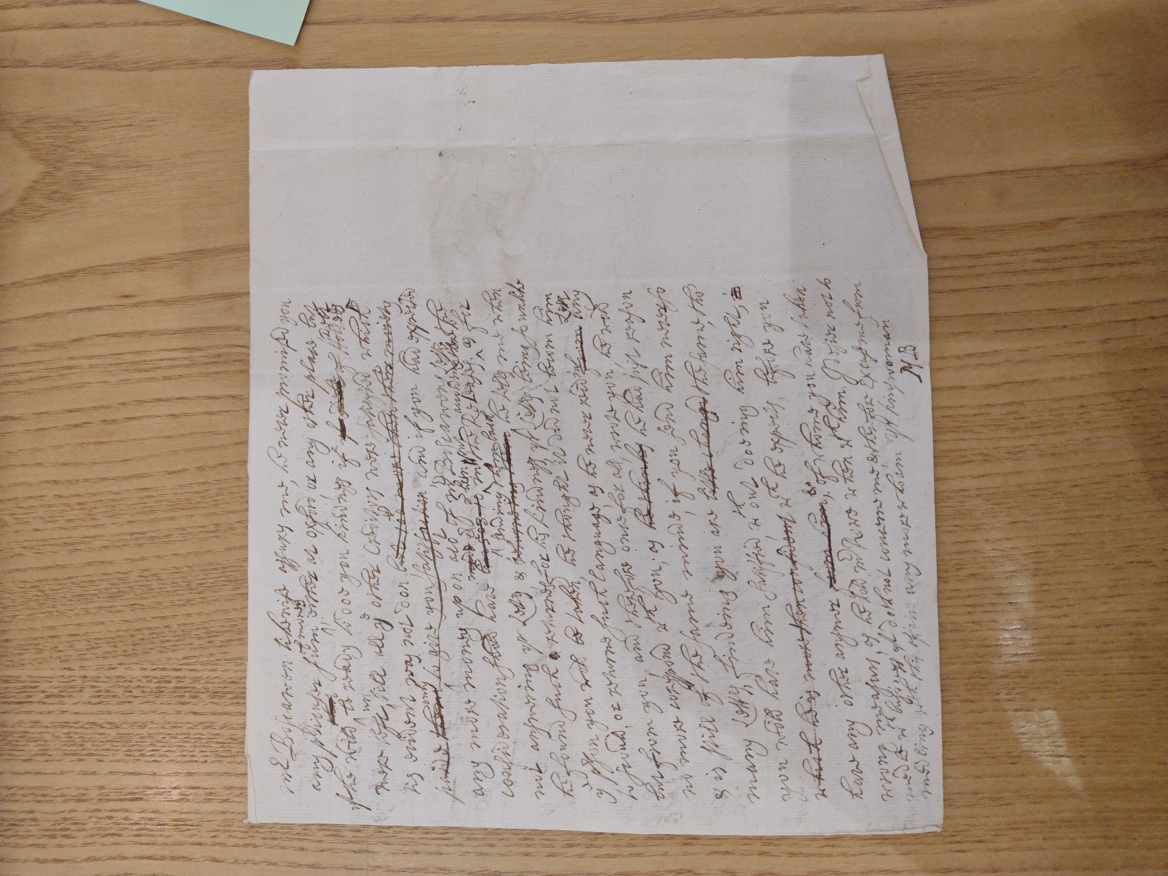Image #2 of letter: Margaret Boscawen to [?Robert Clinton], 23 October 1684
