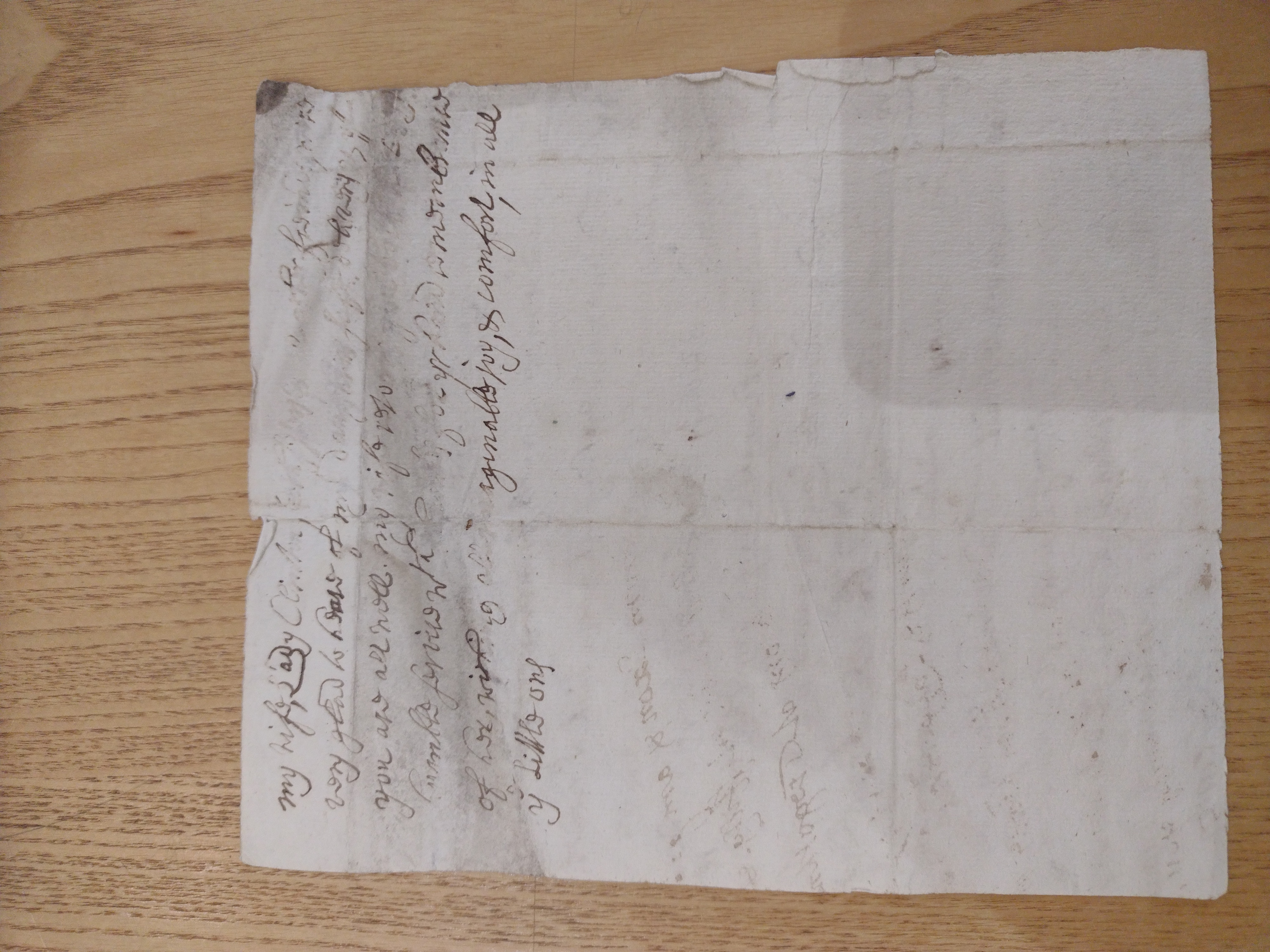 Image #2 of letter: Hugh Boscawen to Hugh Fortescue, 28 July 1696