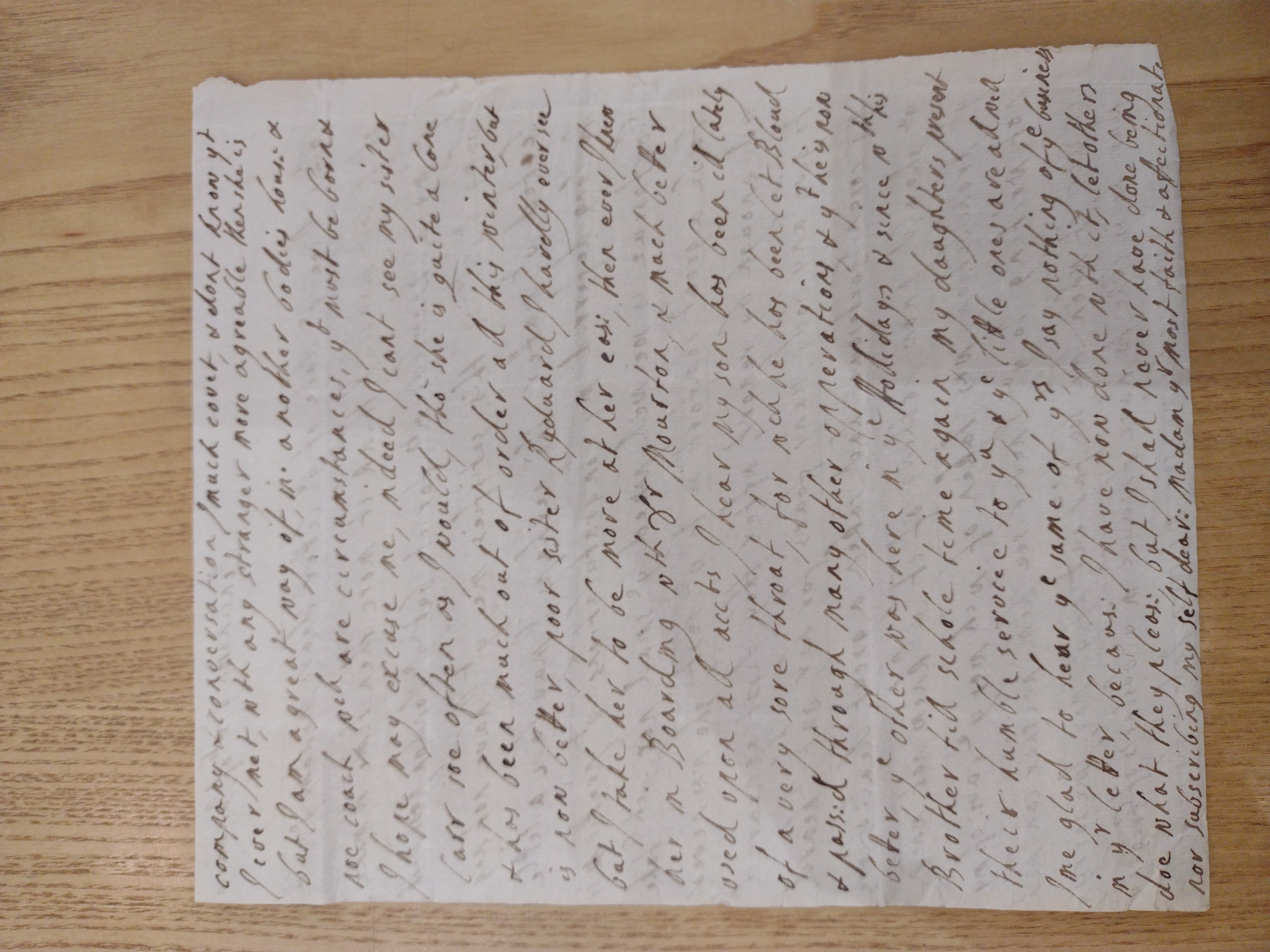 Image #2 of letter: J Boscawen to Bridget Fortescue, 15 January [?1702]