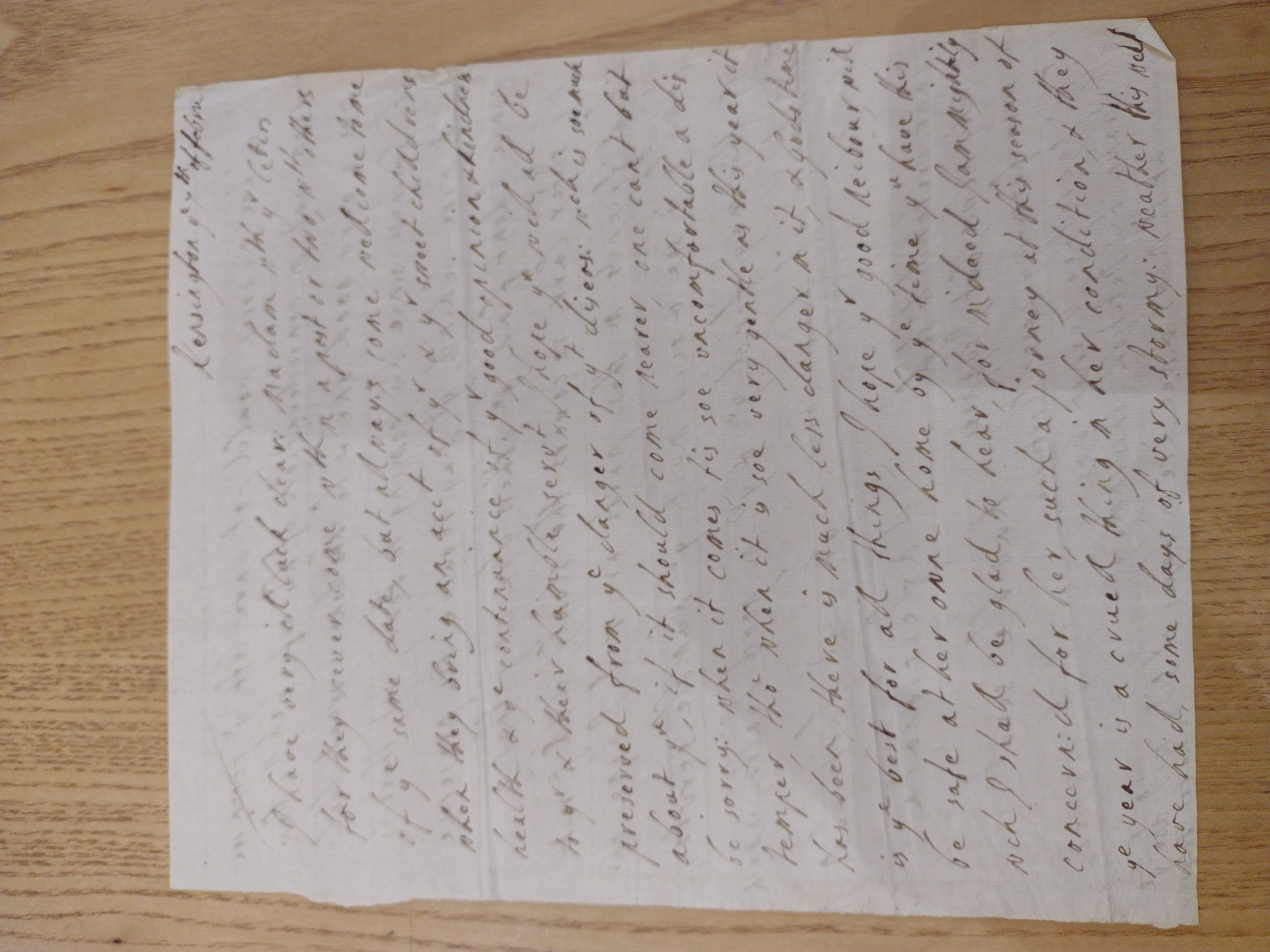 Image #2 of letter: J Boscawen to Bridget Fortescue, 7 February [?1702]