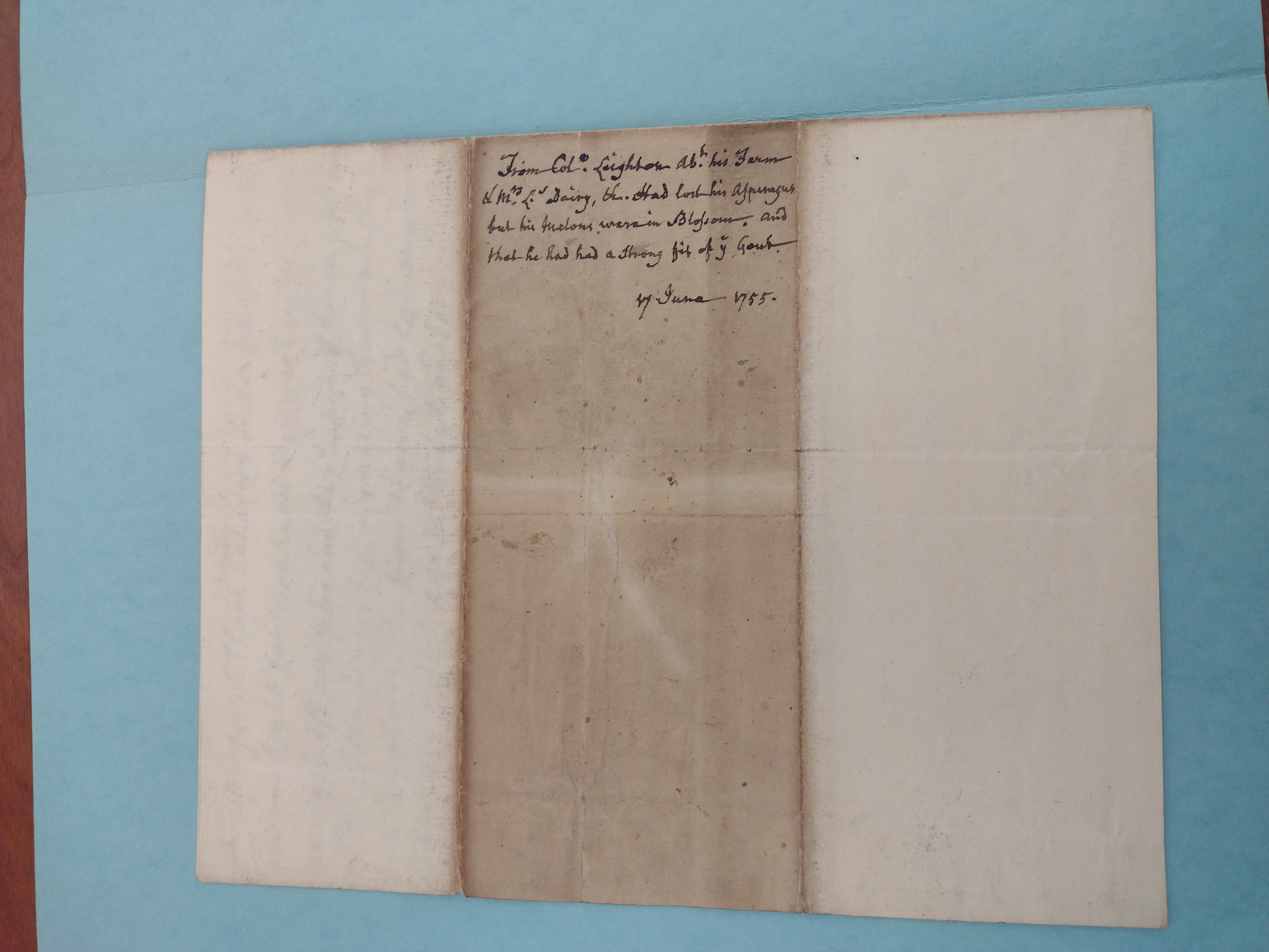 Image #3 of letter: John Leighton to Edmund Herbert, 17 June 1755