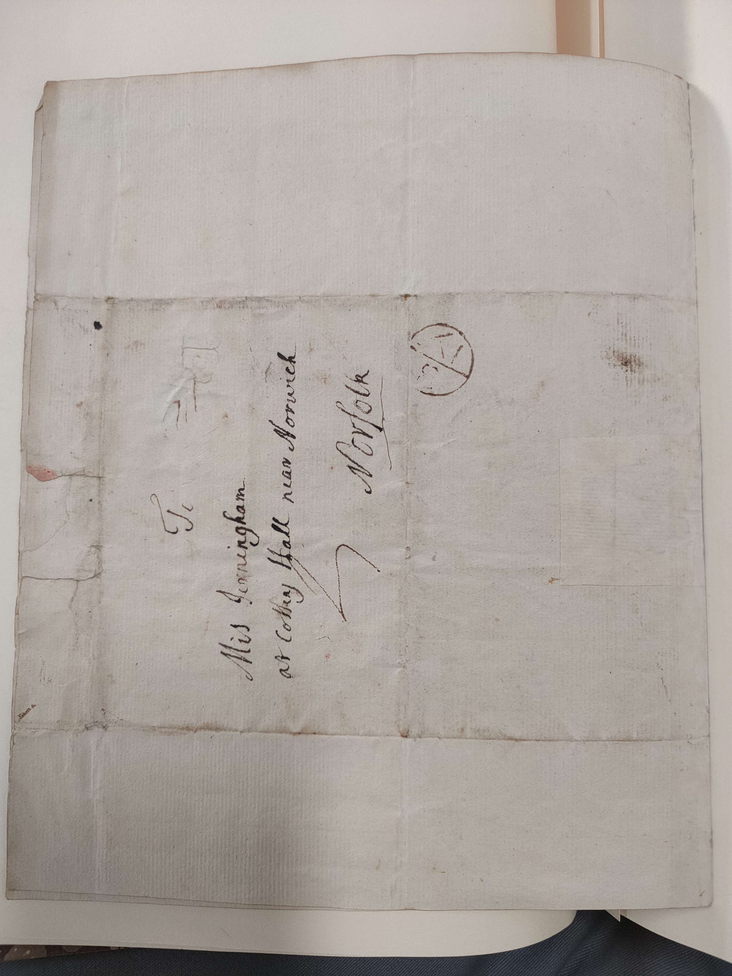 Image #2 of letter: Dowager Lady Mary Jerningham to Charlotte Jerningham, 8 July 1780