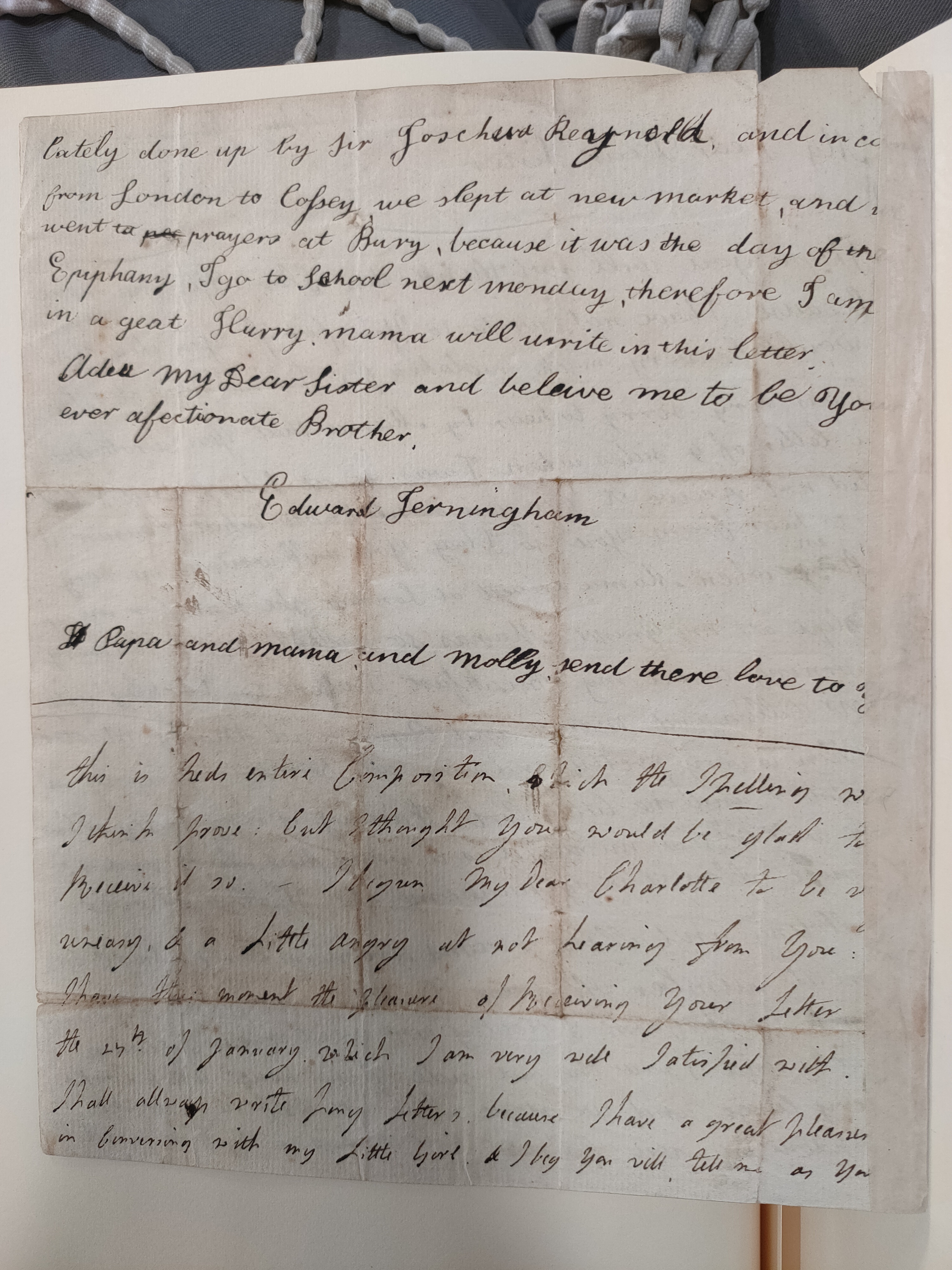 Image #2 of letter: Edward Jerningham (the younger) to Charlotte Jerningham, 6 Feb 1785