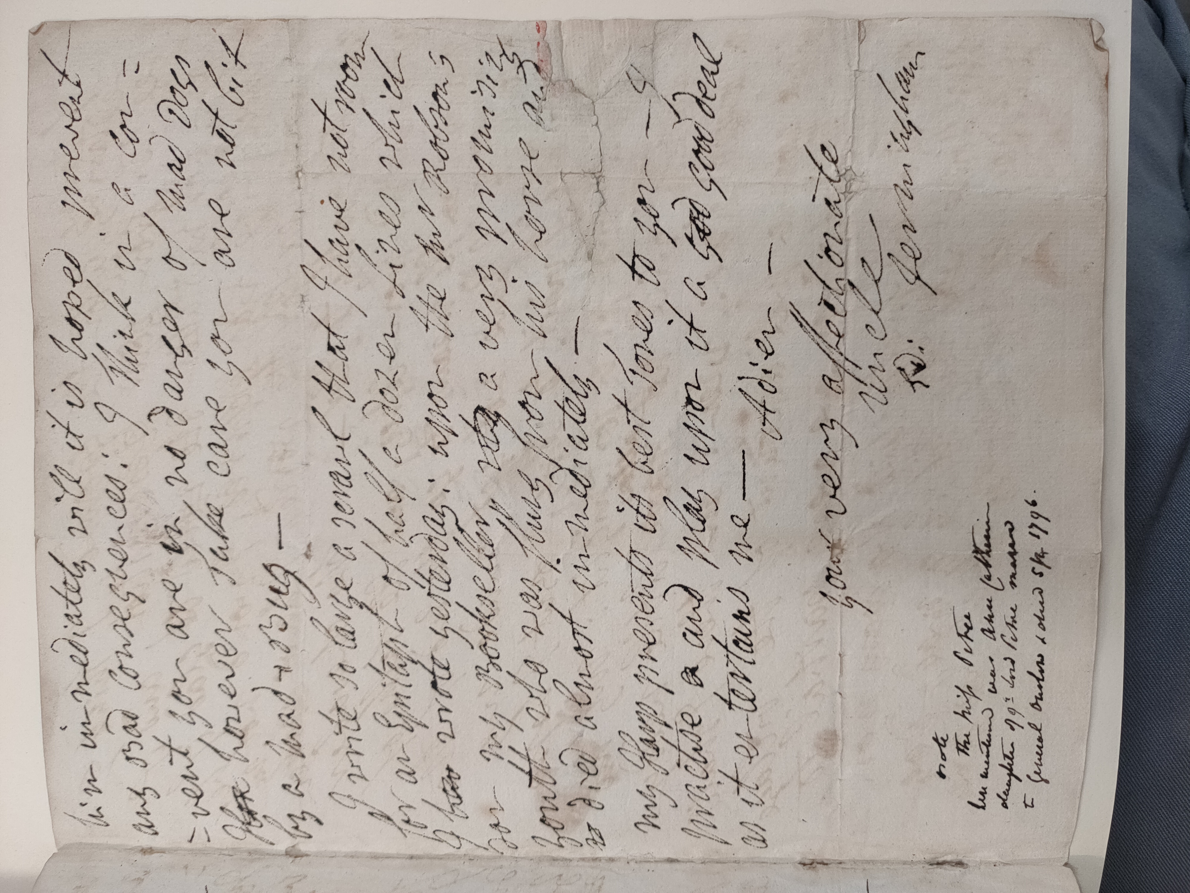 Image #3 of letter: Edward Jerningham (the poet) to Charlotte Jerningham, 13 June 1785