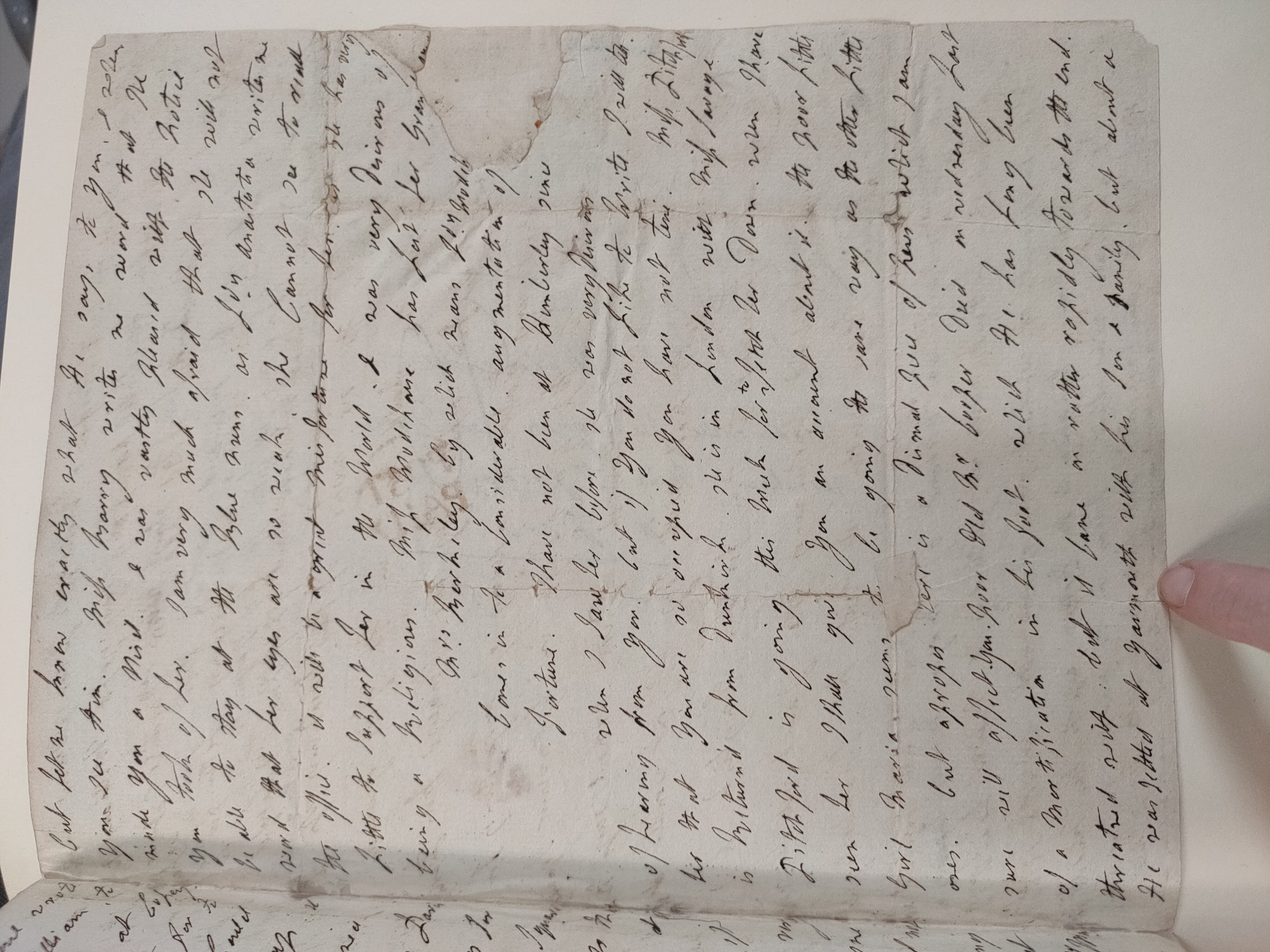 Image #3 of letter: Lady Frances Jerningham to Charlotte Jerningham, 22 August 1785