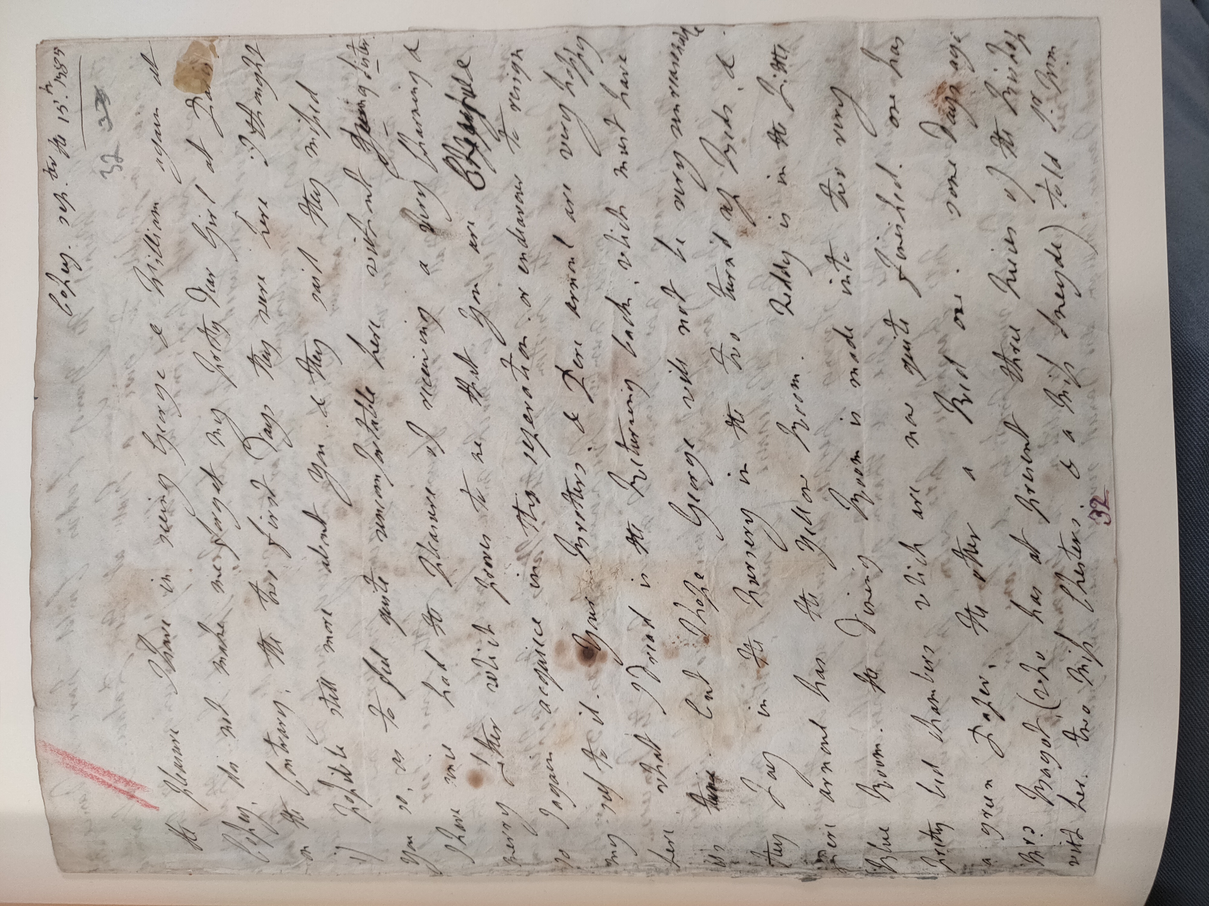 Image #1 of letter: Lady Frances Jerningham to Charlotte Jerningham, 15 September 1785