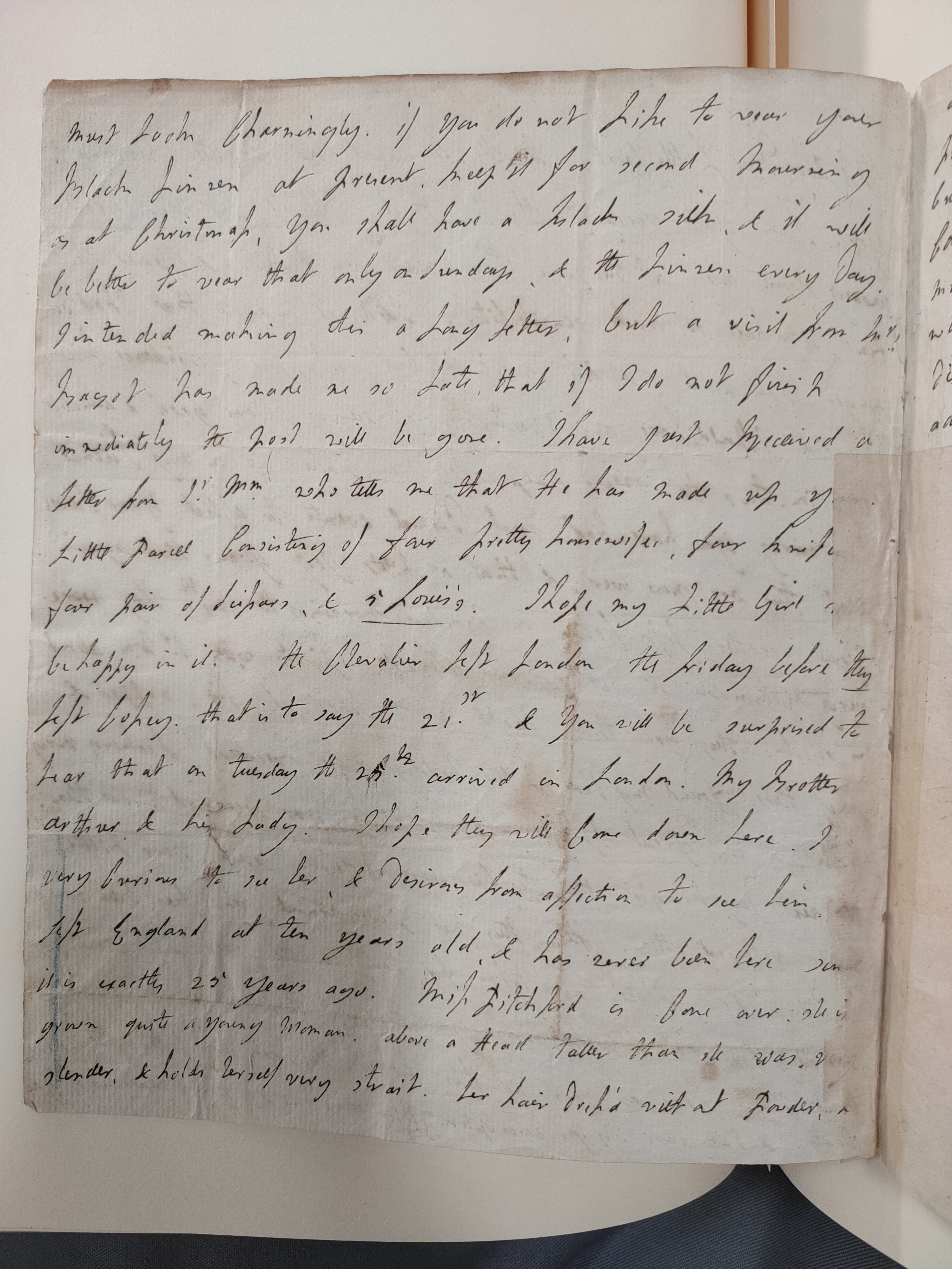 Image #2 of letter: Lady Frances Jerningham to Charlotte Jerningham, October 1785
