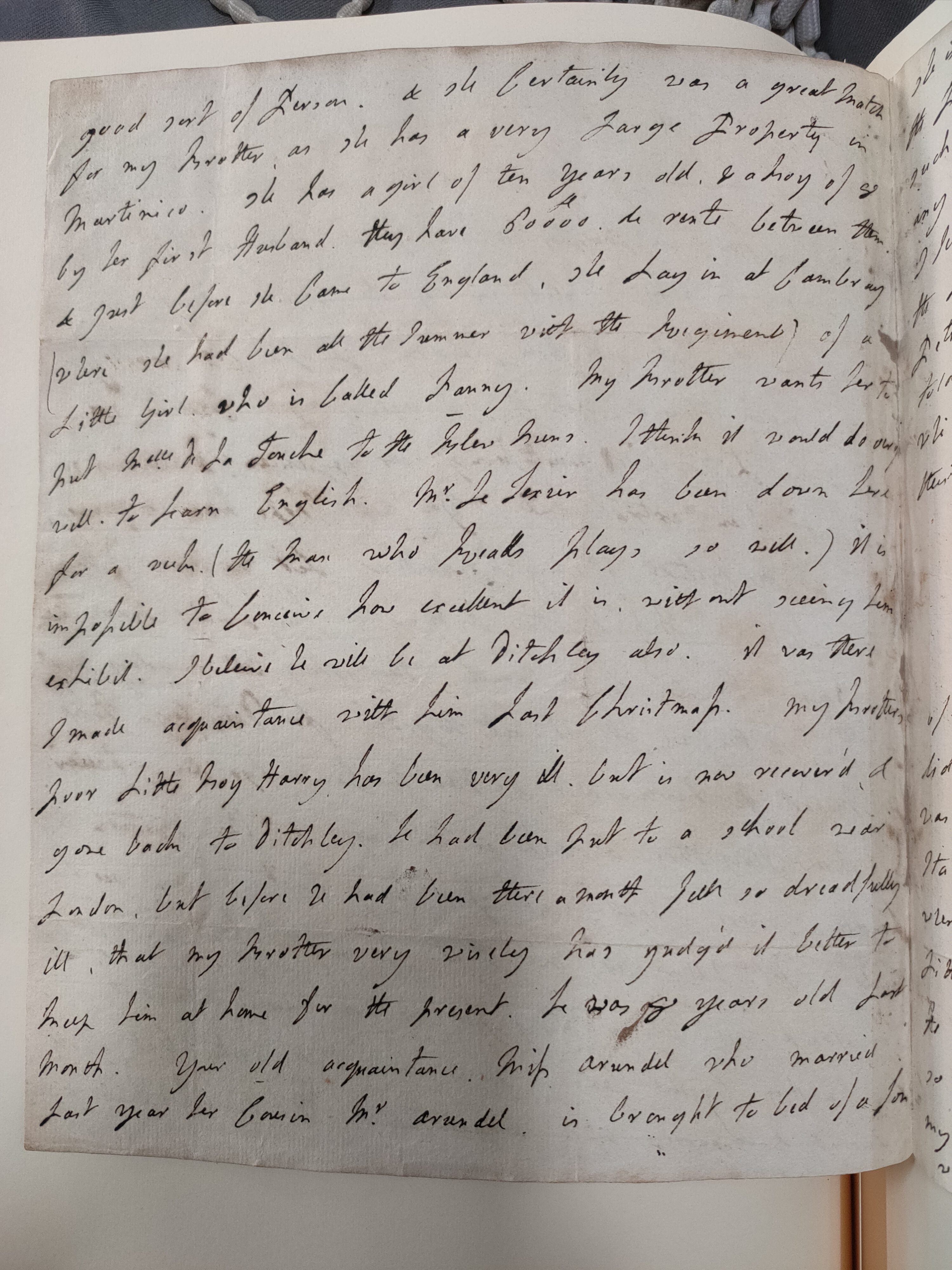 Image #2 of letter: Lady Frances Jerningham to Charlotte Jerningham, 14 November 1785