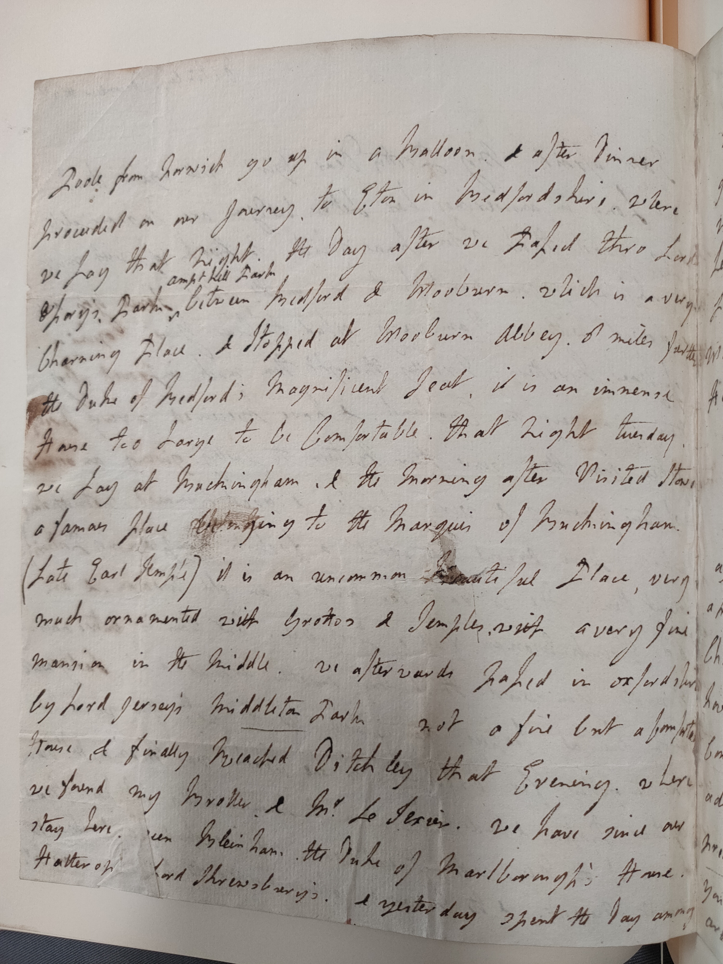 Image #2 of letter: Lady Frances Jerningham to Charlotte Jerningham, 1 December 1785