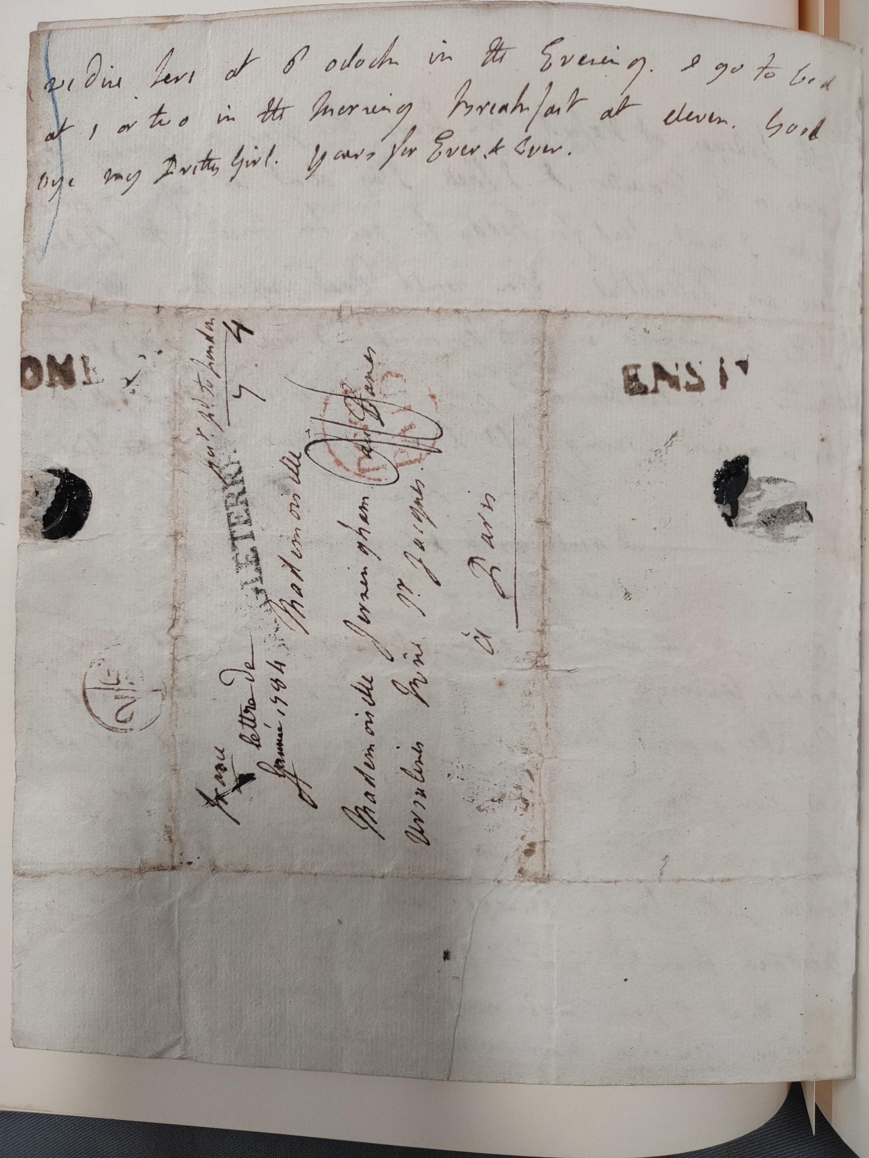 Image #4 of letter: Lady Frances Jerningham to Charlotte Jerningham, 1 December 1785