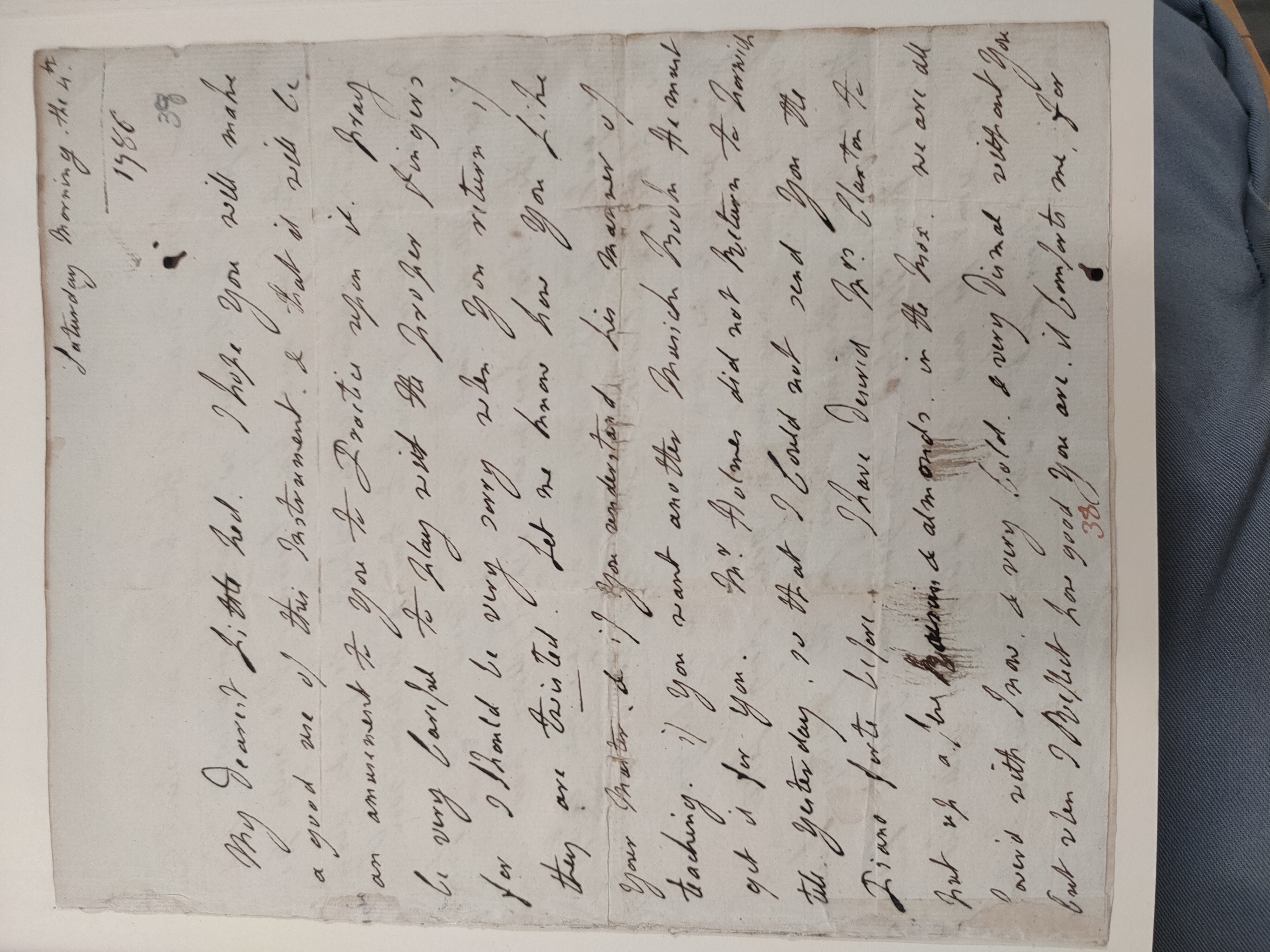 Image #1 of letter: Lady Frances Jerningham to  Edward Jerningham the younger, 4 February 1786