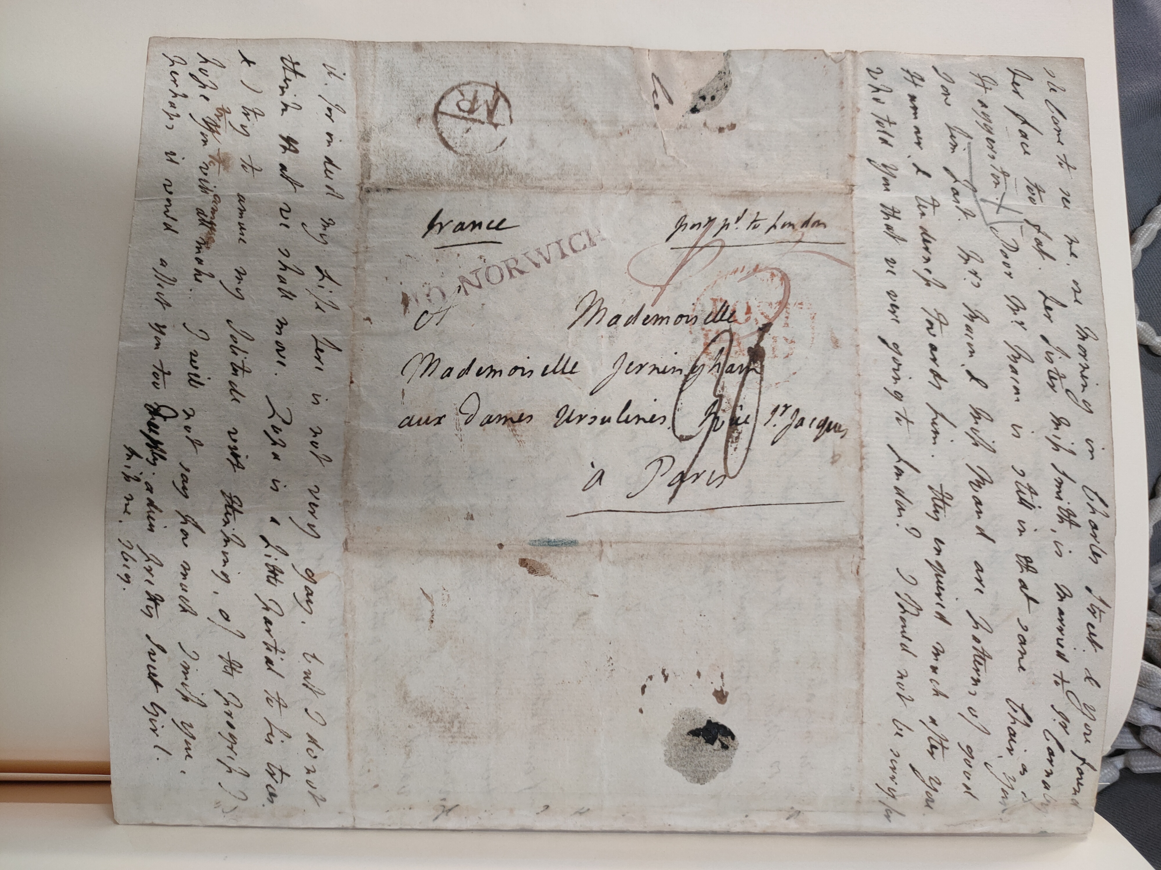 Image #4 of letter: Lady Frances Jerningham to Charlotte Jerningham, 6 March 1786