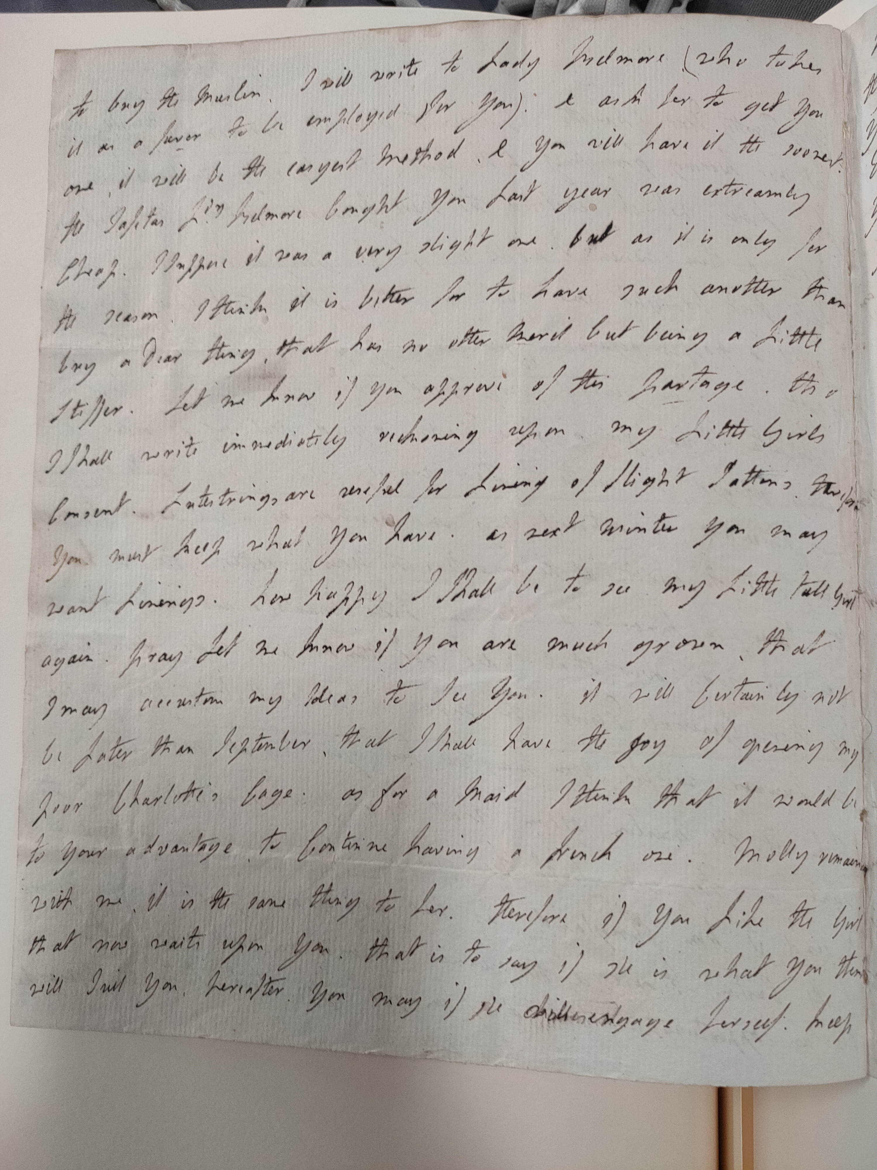 Image #2 of letter: Lady Frances Jerningham to Charlotte Jerningham, Maundy Thursday 1786