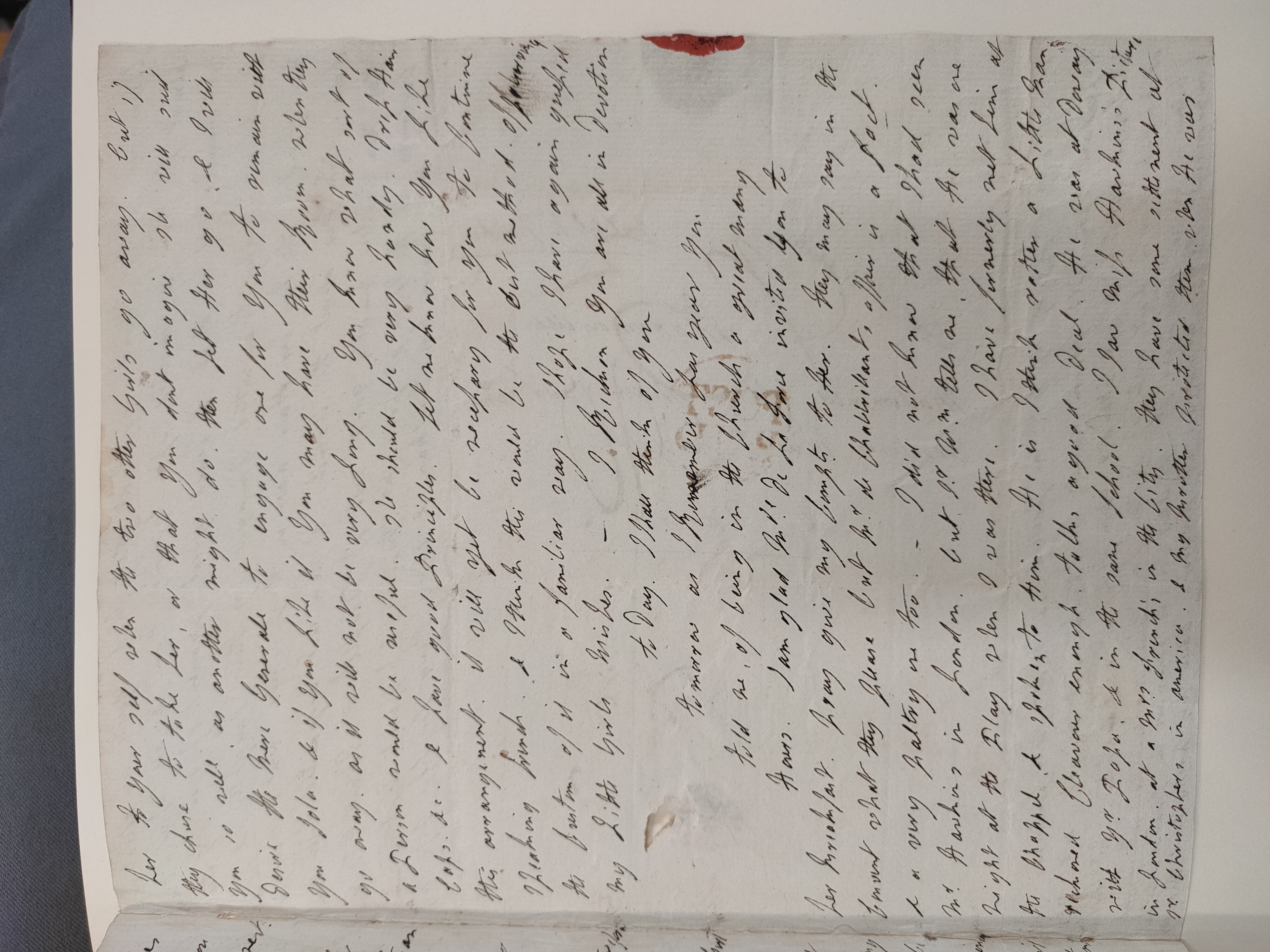 Image #3 of letter: Lady Frances Jerningham to Charlotte Jerningham, Maundy Thursday 1786
