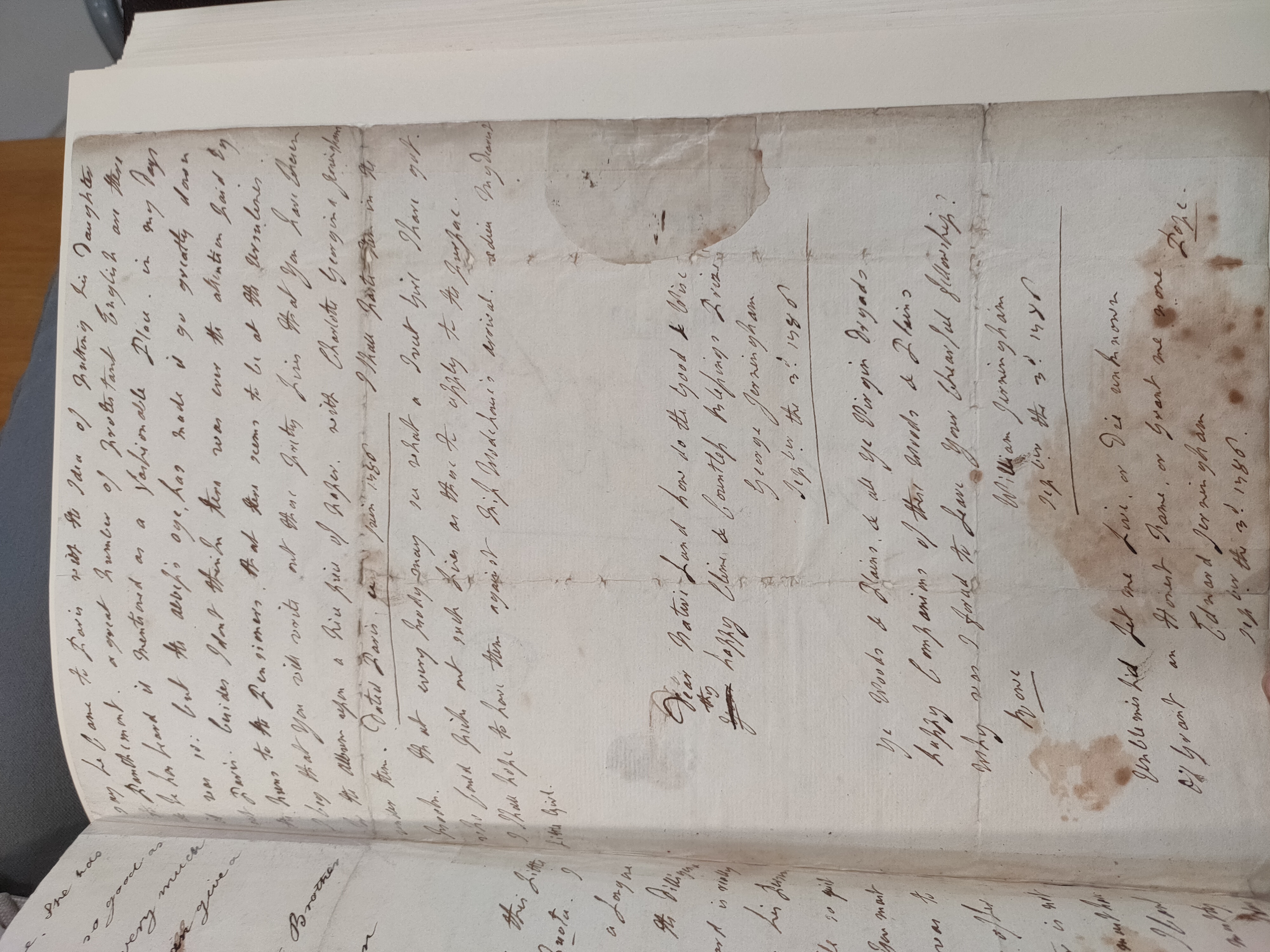 Image #3 of letter: Edward Jerningham (the younger) to Charlotte Jerningham, 4 June 1786