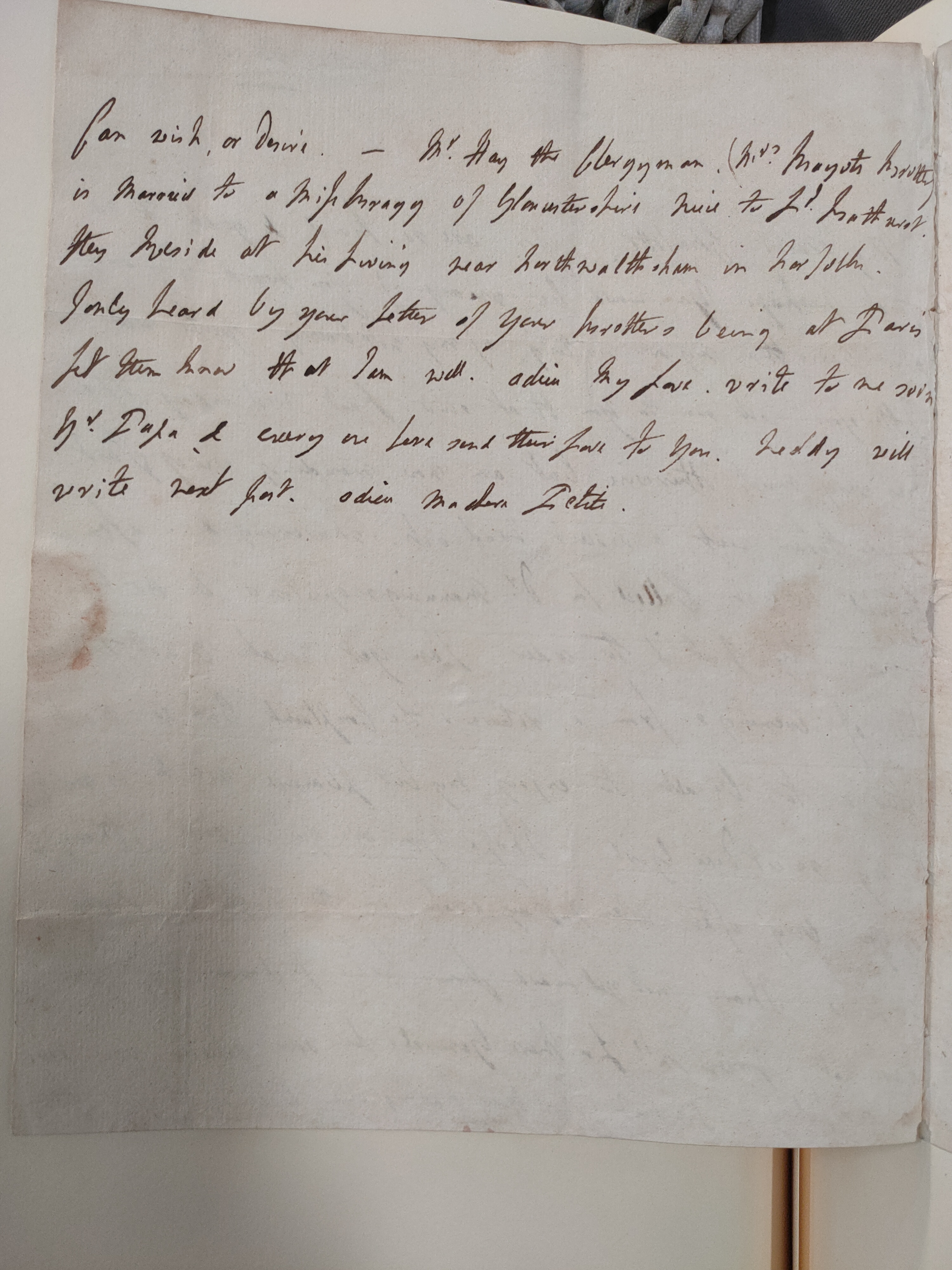 Image #2 of letter: Lady Frances Jerningham to Charlotte Jerningham, 14 June 1786