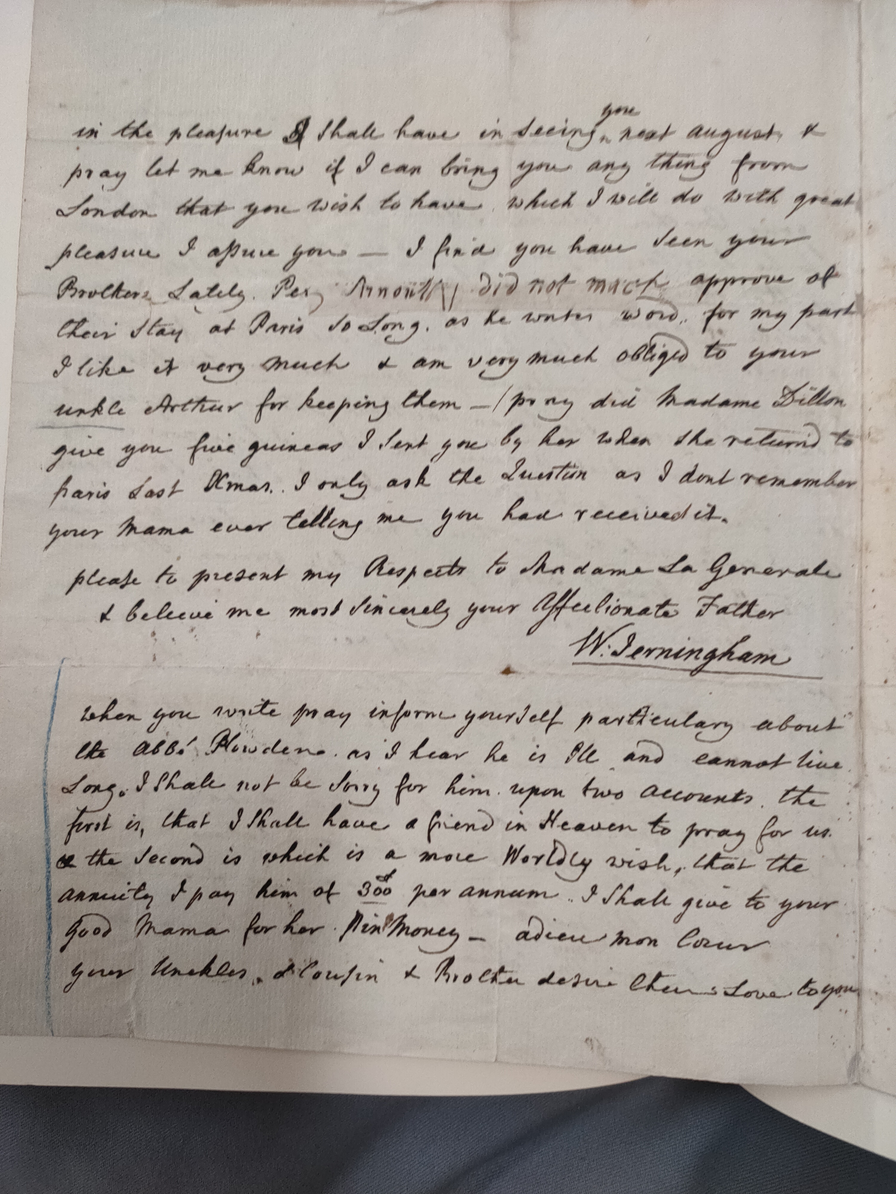 Image #2 of letter: Sir William Jerningham to Charlotte Jerningham, 14 June 1786