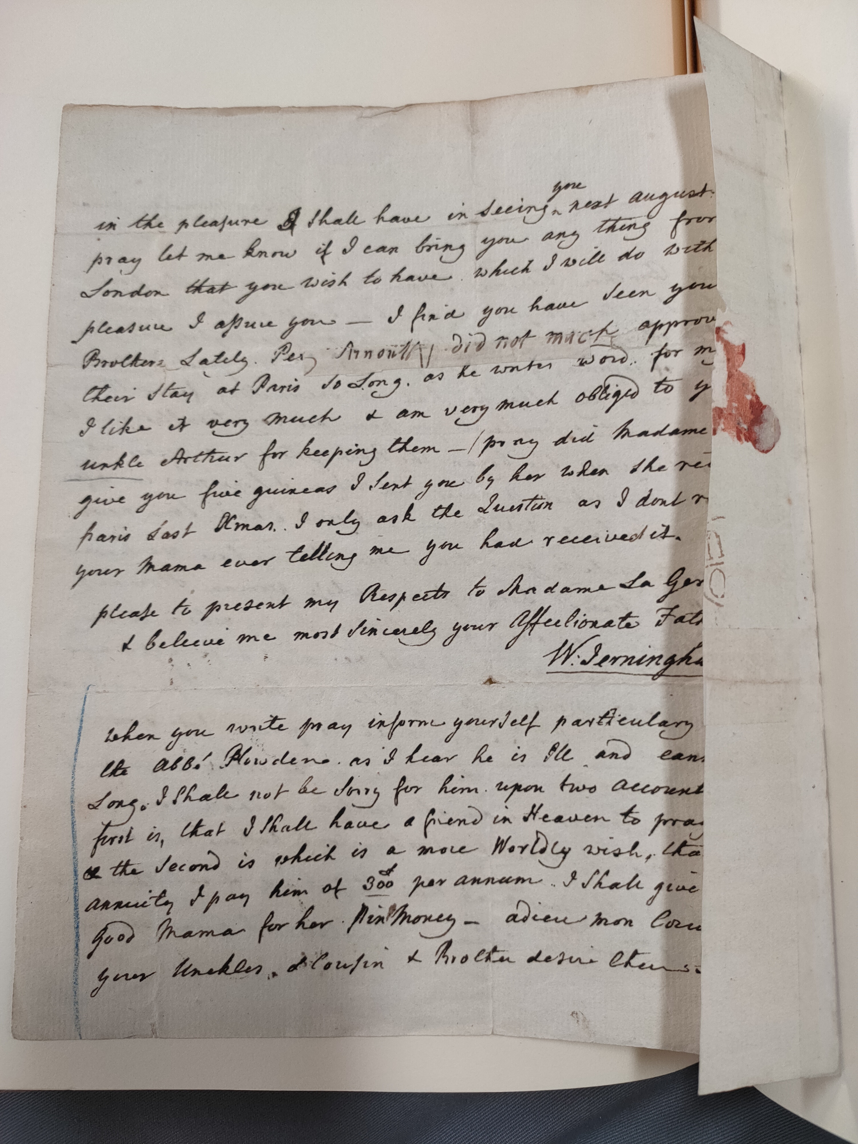 Image #3 of letter: Sir William Jerningham to Charlotte Jerningham, 14 June 1786