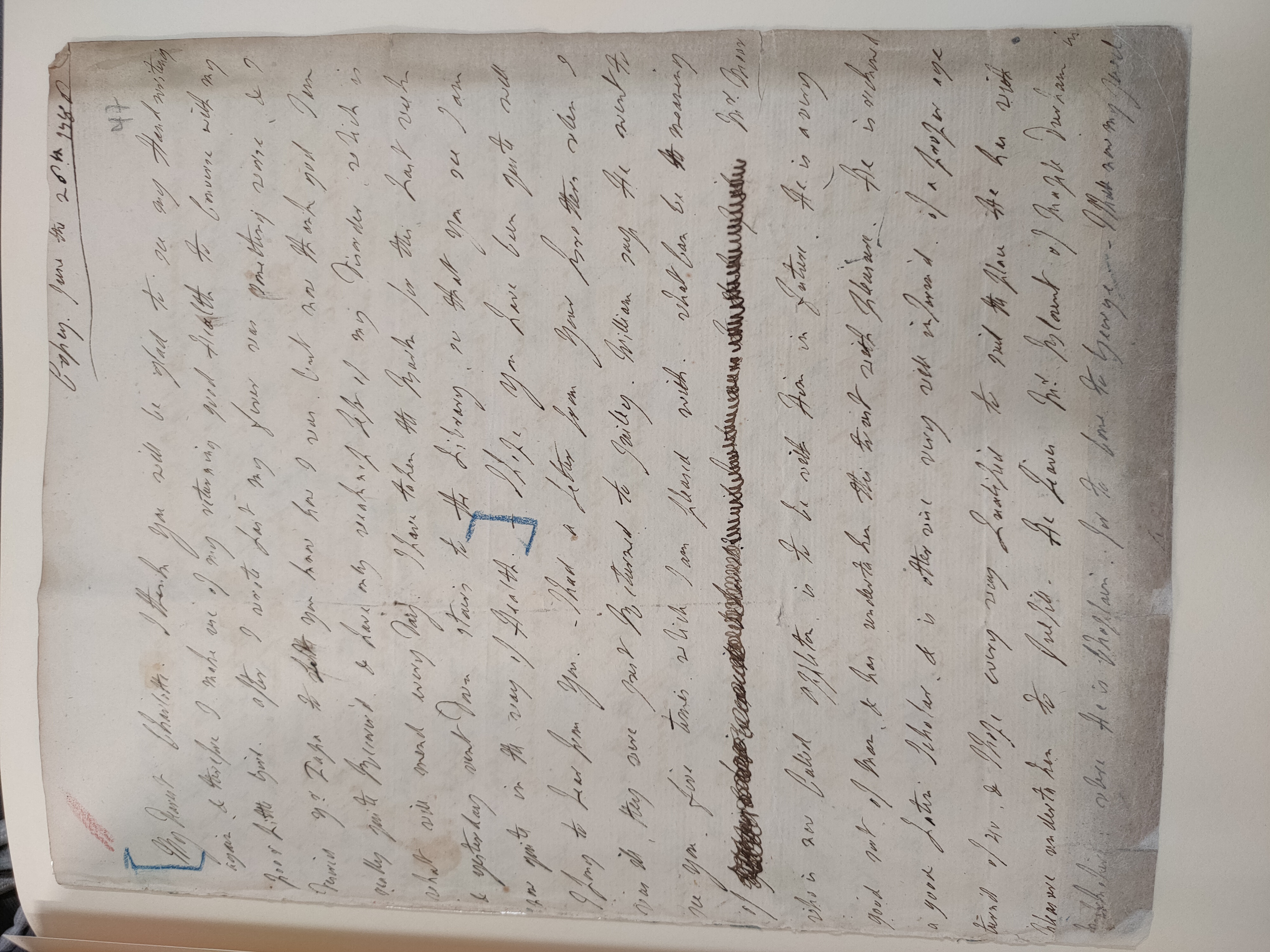 Image #1 of letter: Lady Frances Jerningham to Charlotte Jerningham, 26 June 1786