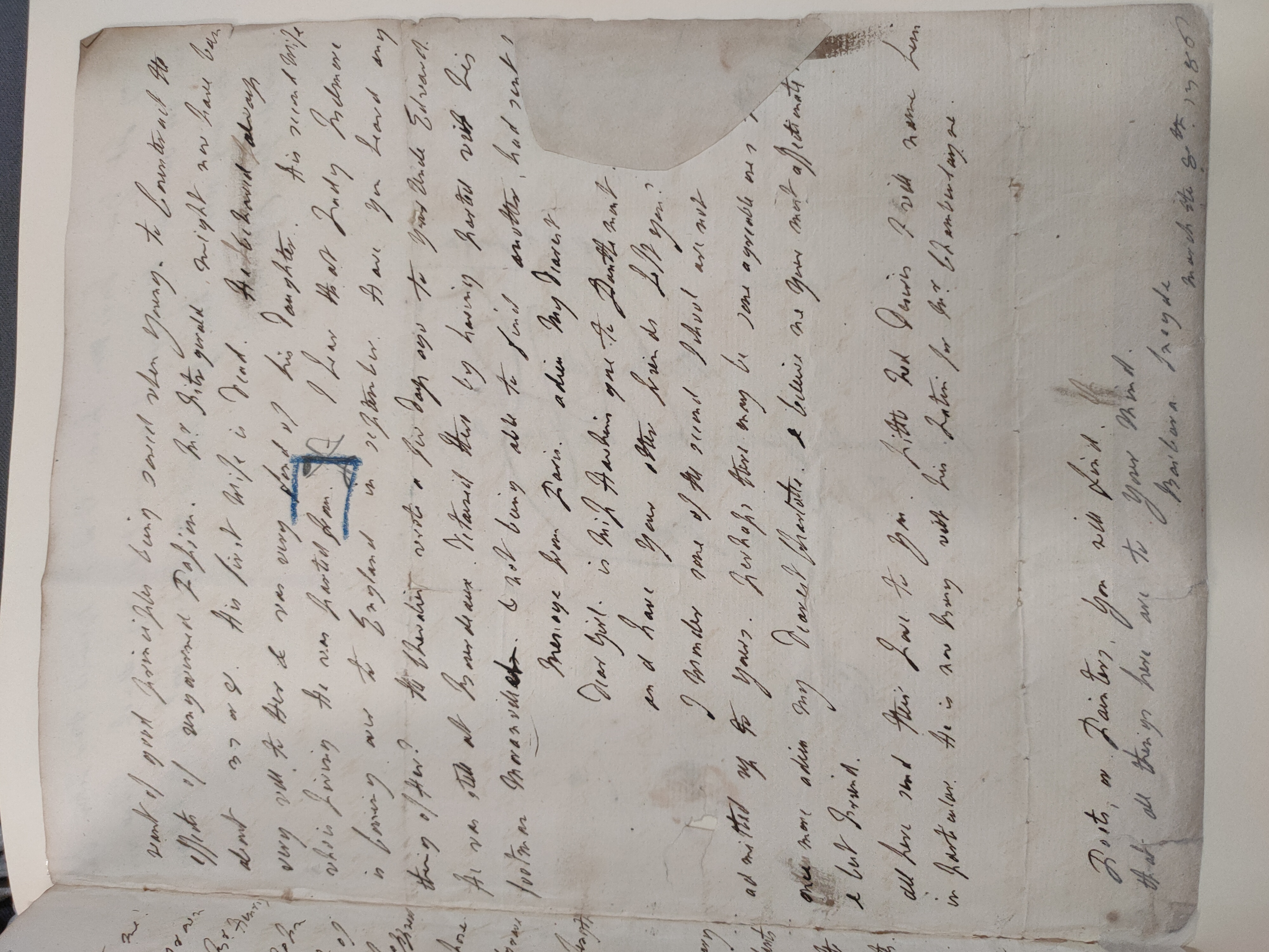 Image #3 of letter: Lady Frances Jerningham to Charlotte Jerningham, 26 June 1786