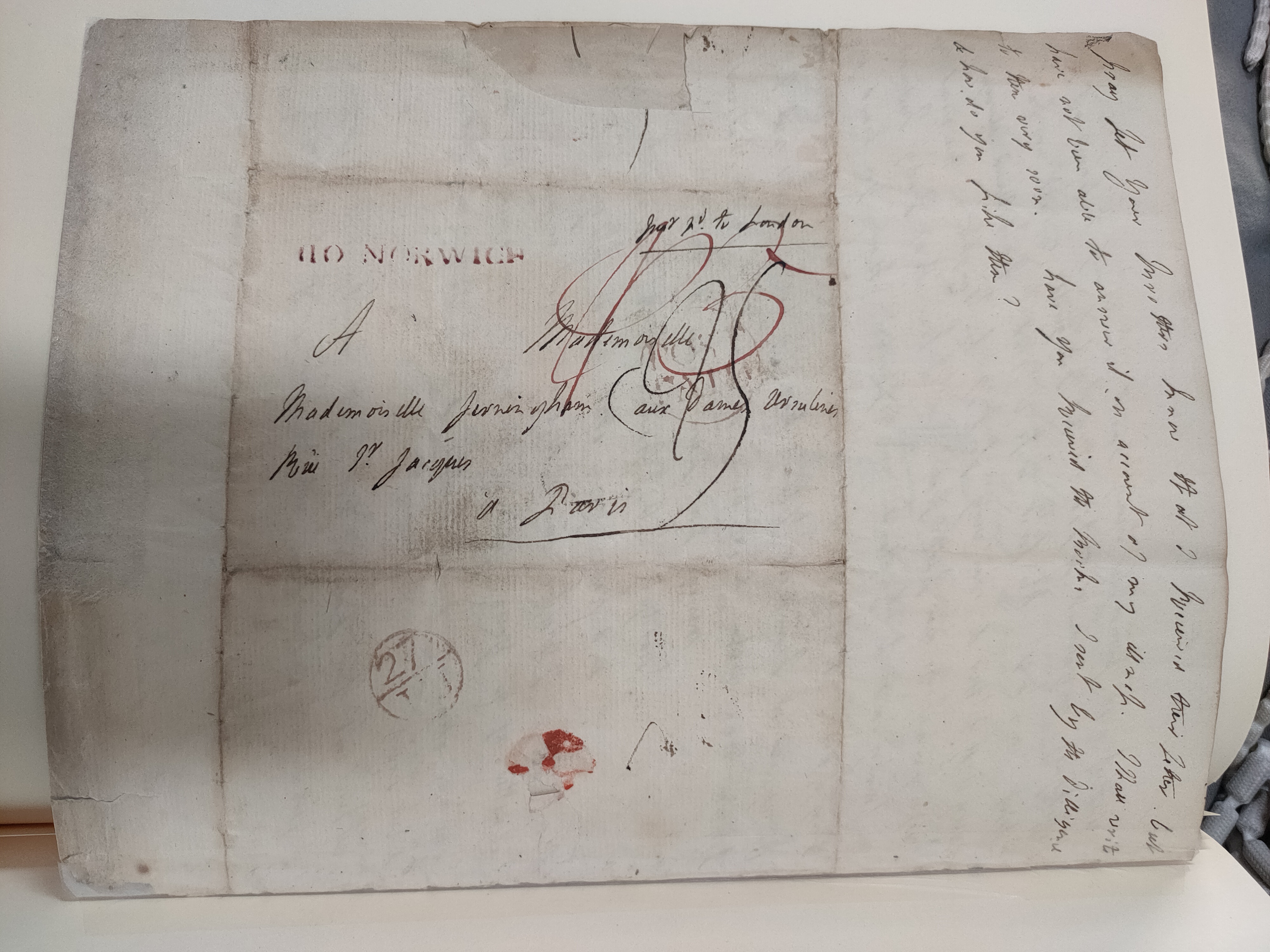 Image #4 of letter: Lady Frances Jerningham to Charlotte Jerningham, 26 June 1786