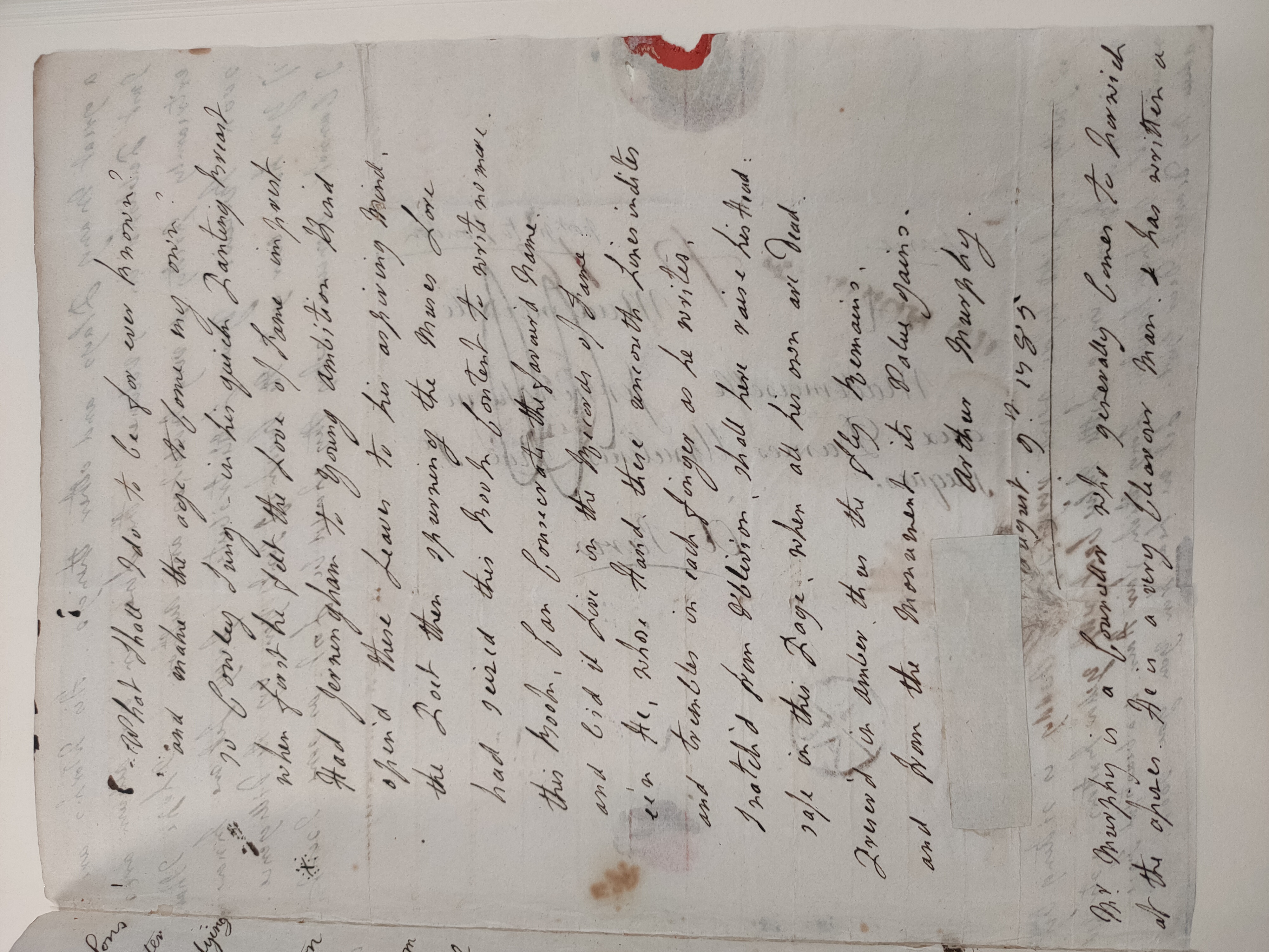 Image #3 of letter: Edward Jerningham (the younger) to Charlotte Jerningham, 20 July 1786