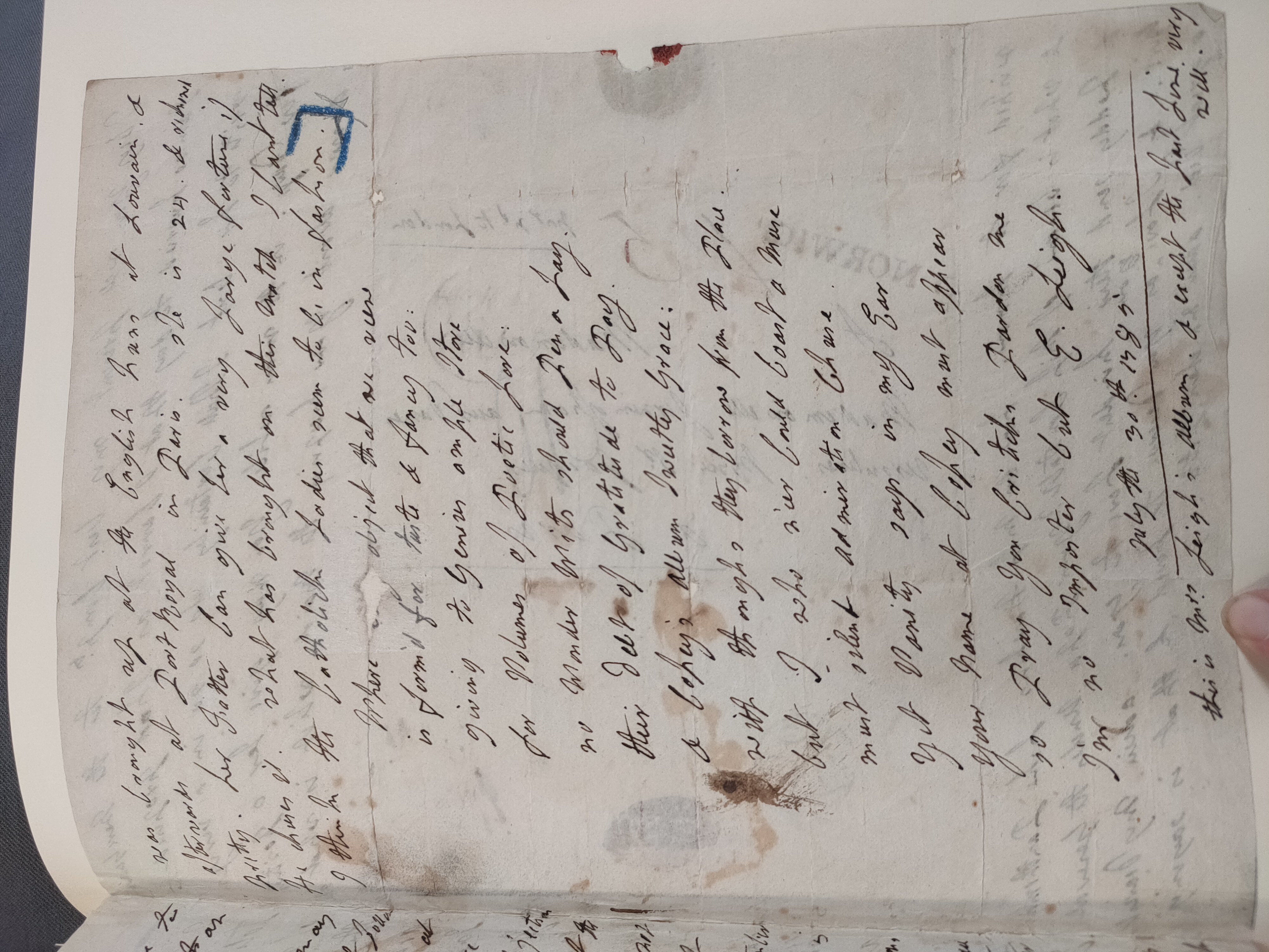 Image #3 of letter: Lady Frances Jerningham to Charlotte Jerningham, ?November 1786