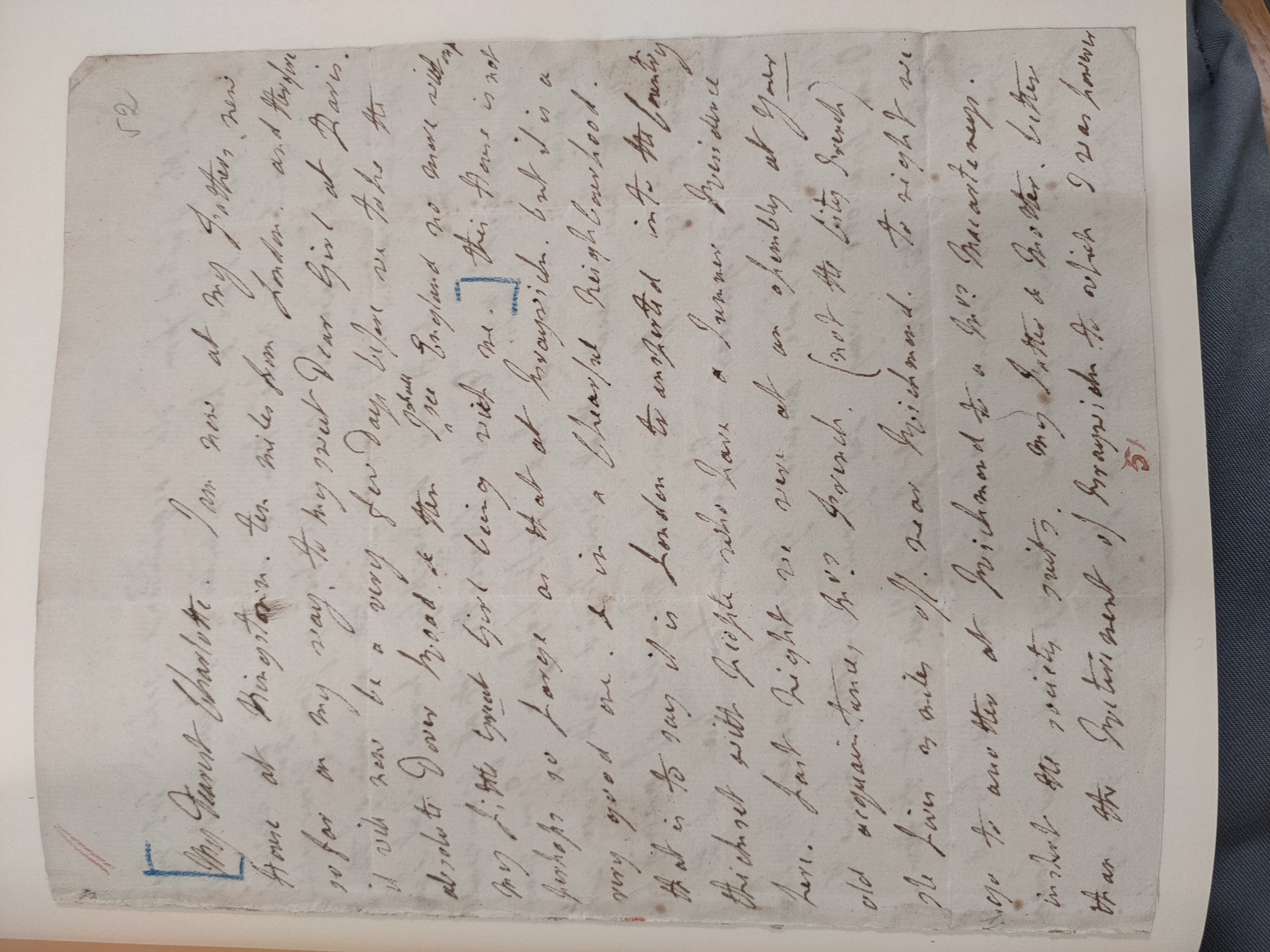 Image #1 of letter: Lady Frances Jerningham to Charlotte Jerningham, 21 November 1786