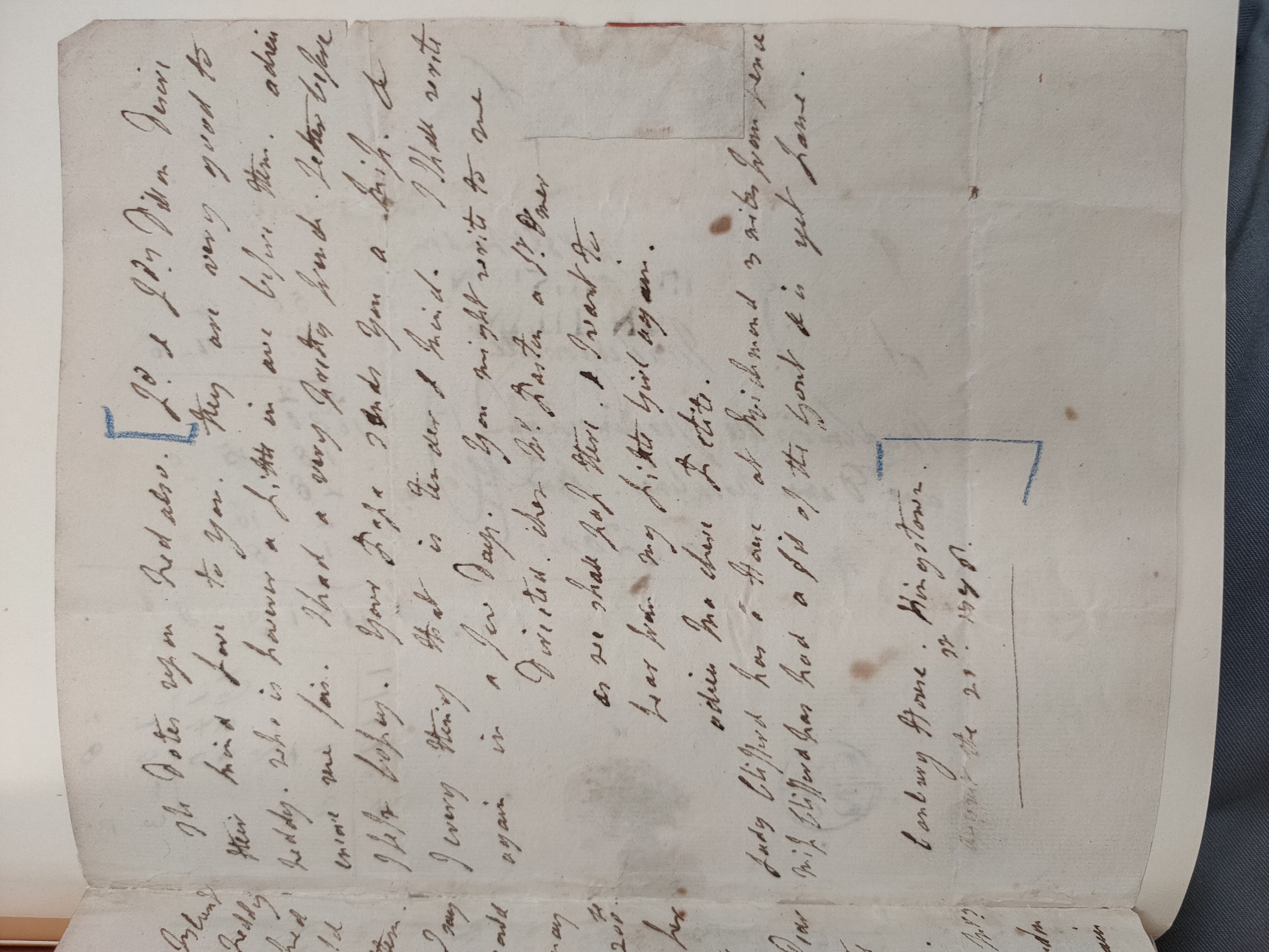 Image #3 of letter: Lady Frances Jerningham to Charlotte Jerningham, 21 November 1786