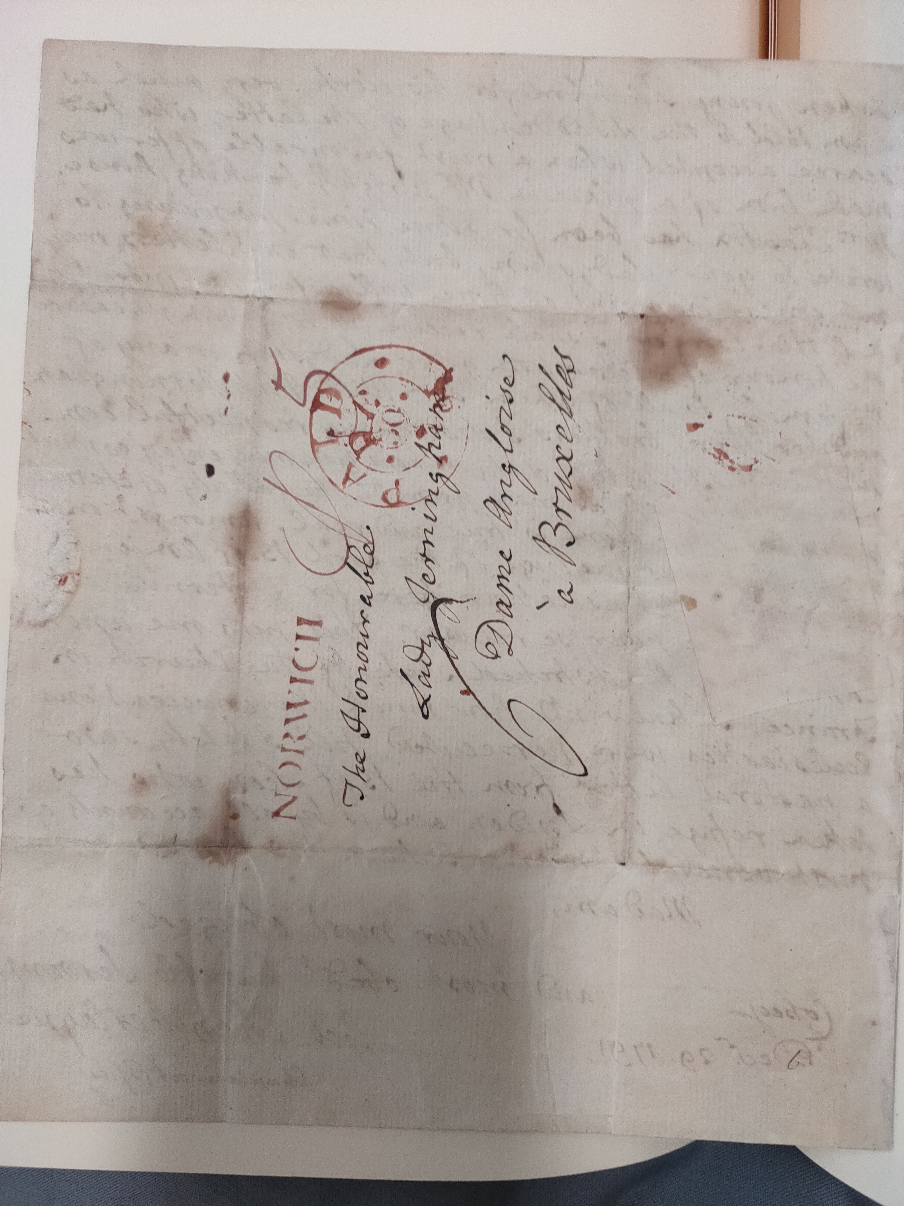 Image #4 of letter: George Chamberlayne to Lady Jerningham, 29 December 1791